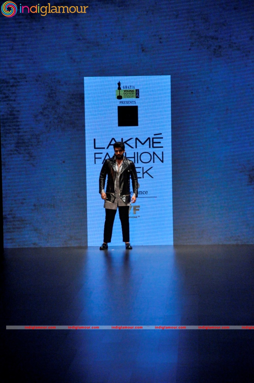 Arjun Kapoor and Neha Dhupia at Lakme Fashion Week Event hd photo