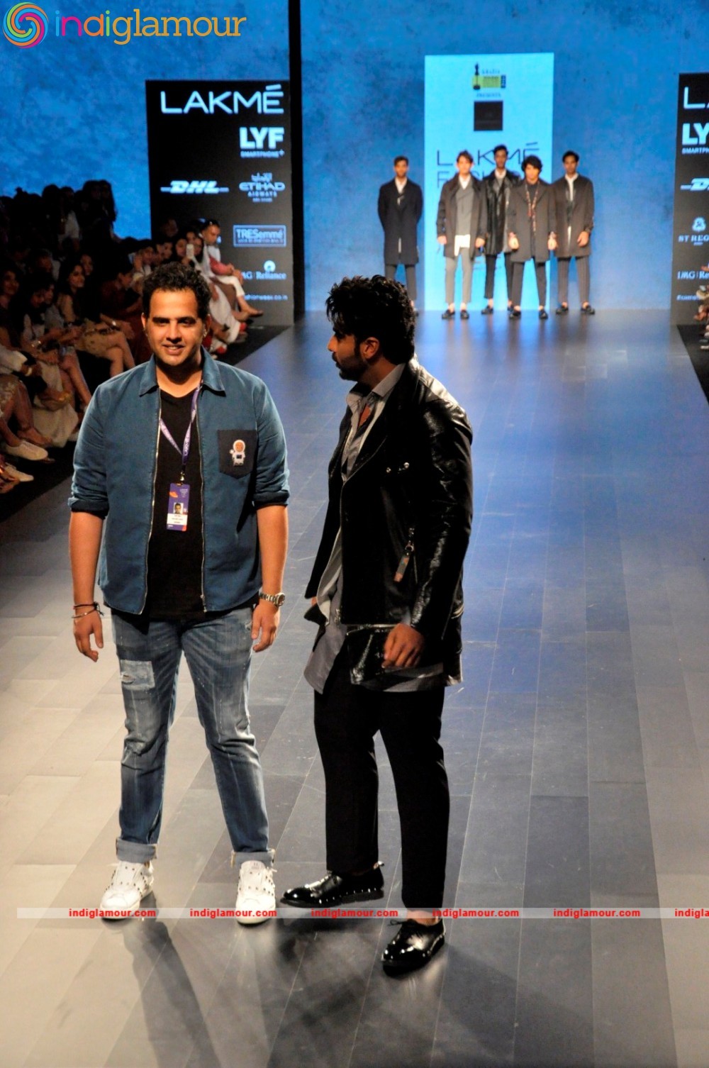 Arjun Kapoor and Neha Dhupia at Lakme Fashion Week Event hd photo