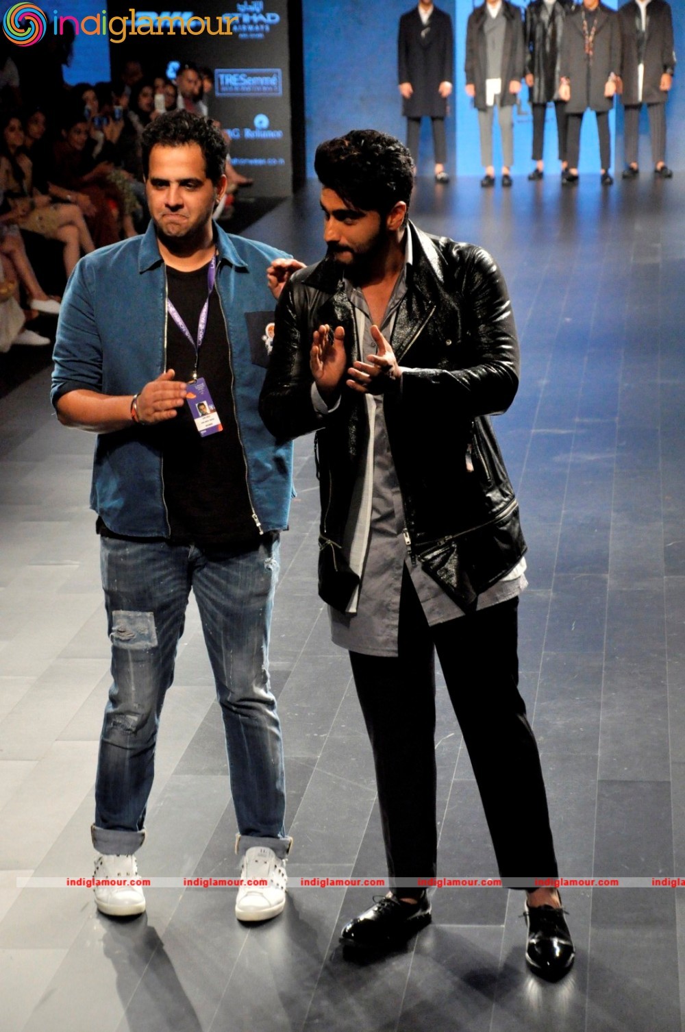 Arjun Kapoor and Neha Dhupia at Lakme Fashion Week Event hd photo