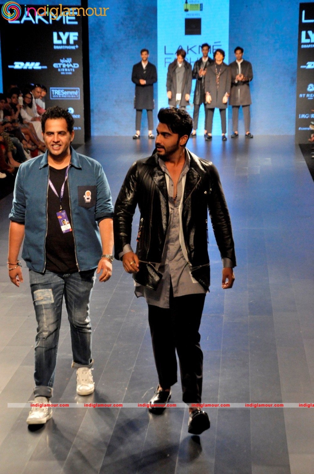 Arjun Kapoor and Neha Dhupia at Lakme Fashion Week Event hd photo