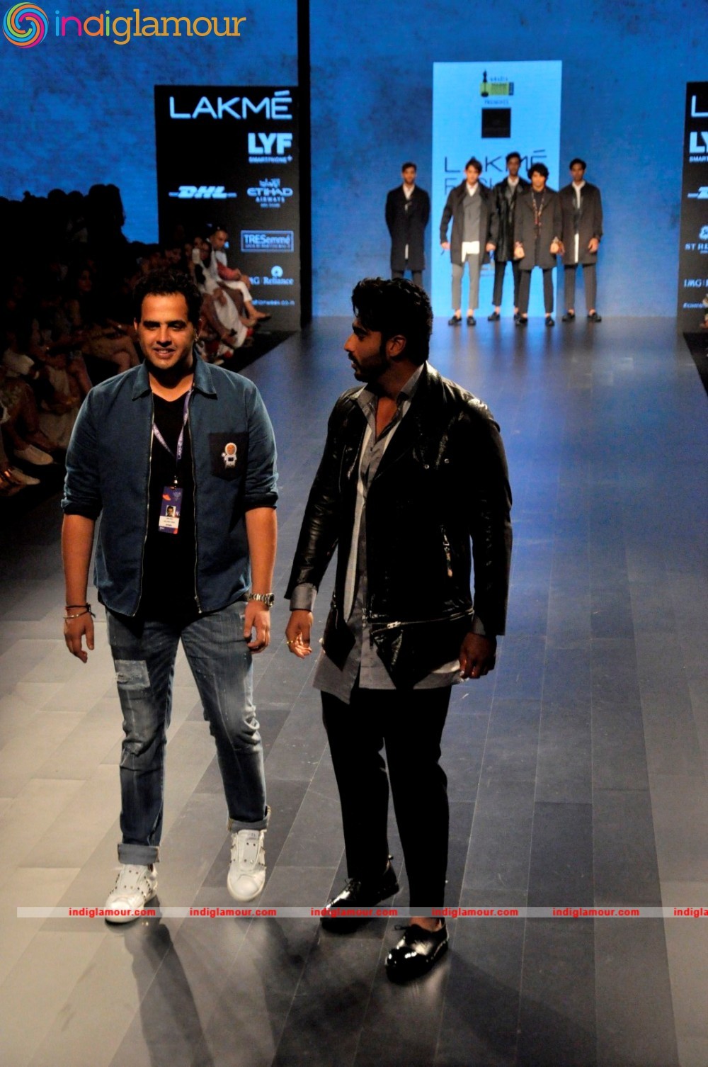 Arjun Kapoor and Neha Dhupia at Lakme Fashion Week Event hd photo