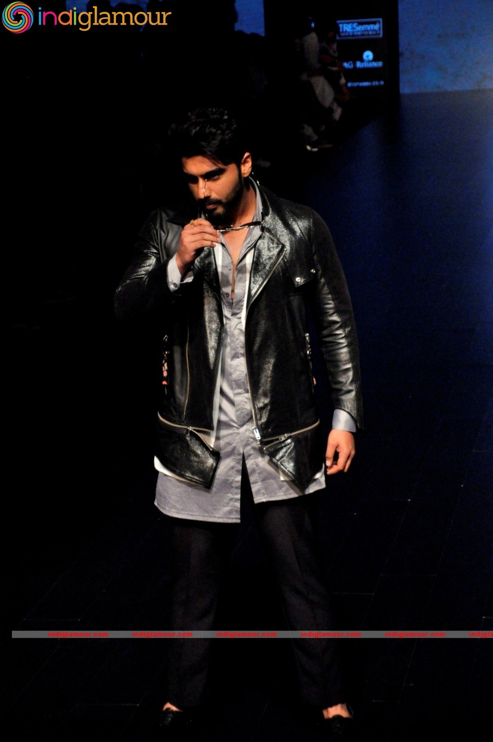 Arjun Kapoor and Neha Dhupia at Lakme Fashion Week Event hd photo