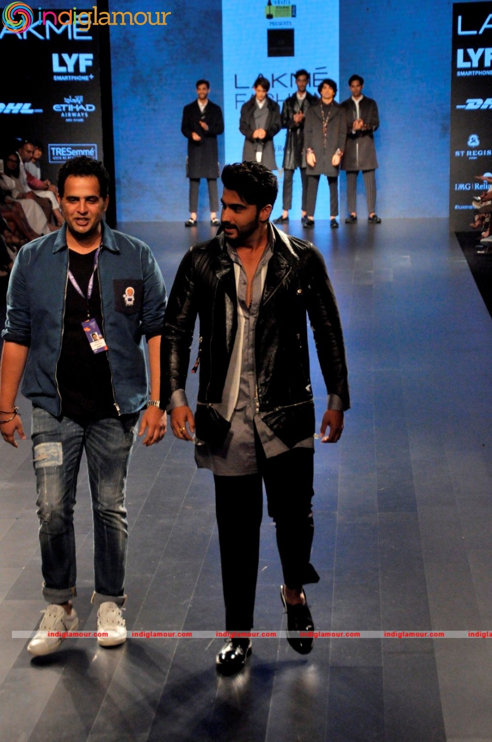 Arjun Kapoor and Neha Dhupia at Lakme Fashion Week Event hd photo