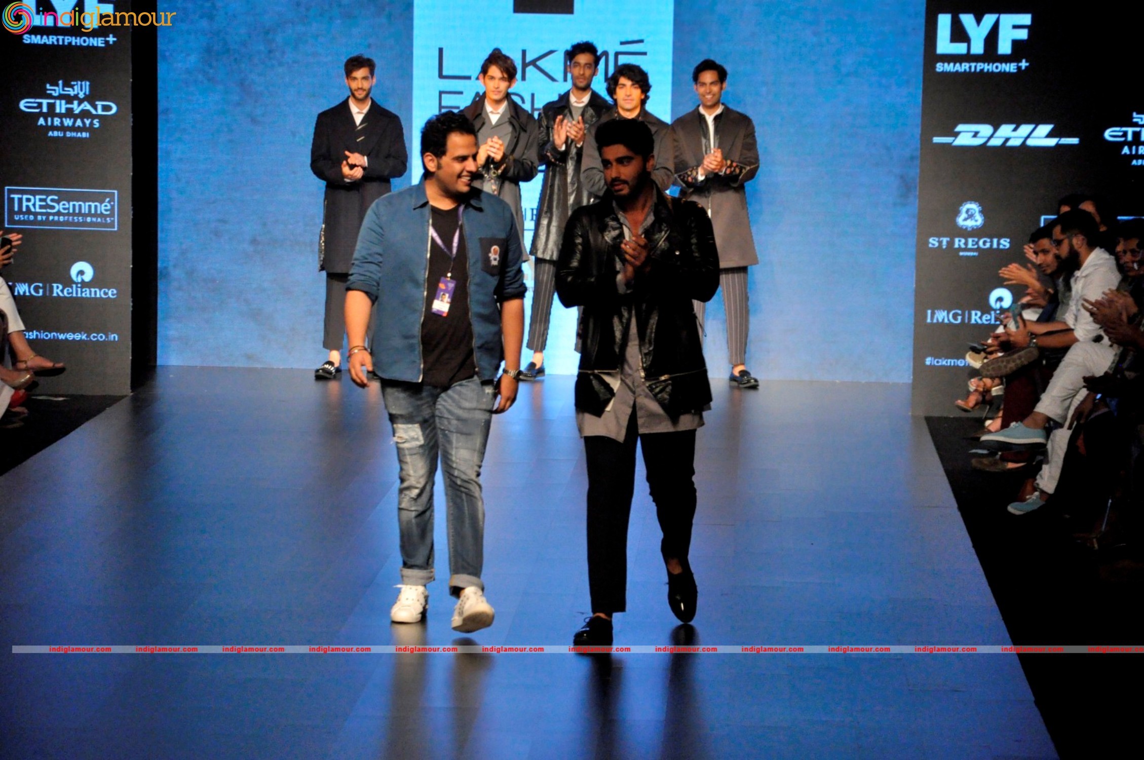 Arjun Kapoor and Neha Dhupia at Lakme Fashion Week Event hd photo