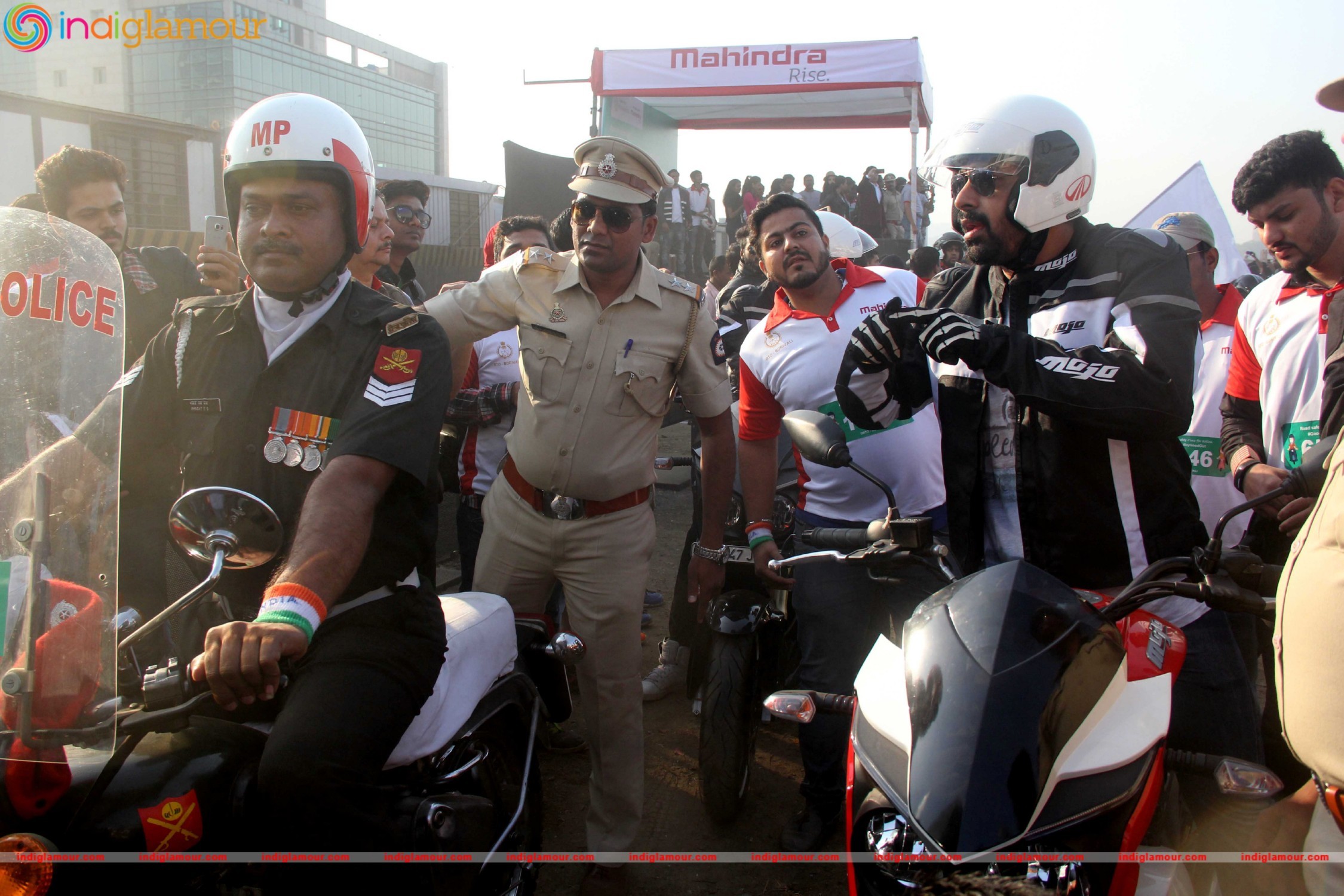 Dino Morea and Rannvijay Singh at Ride for Safety Campaign 2016 Event hd photo