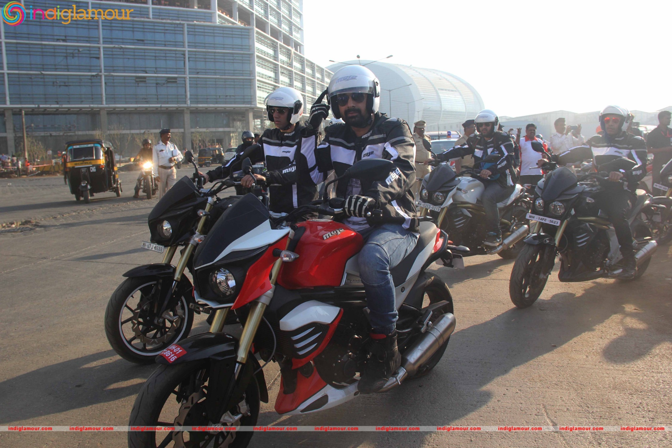 Dino Morea and Rannvijay Singh at Ride for Safety Campaign 2016 Event hd photo