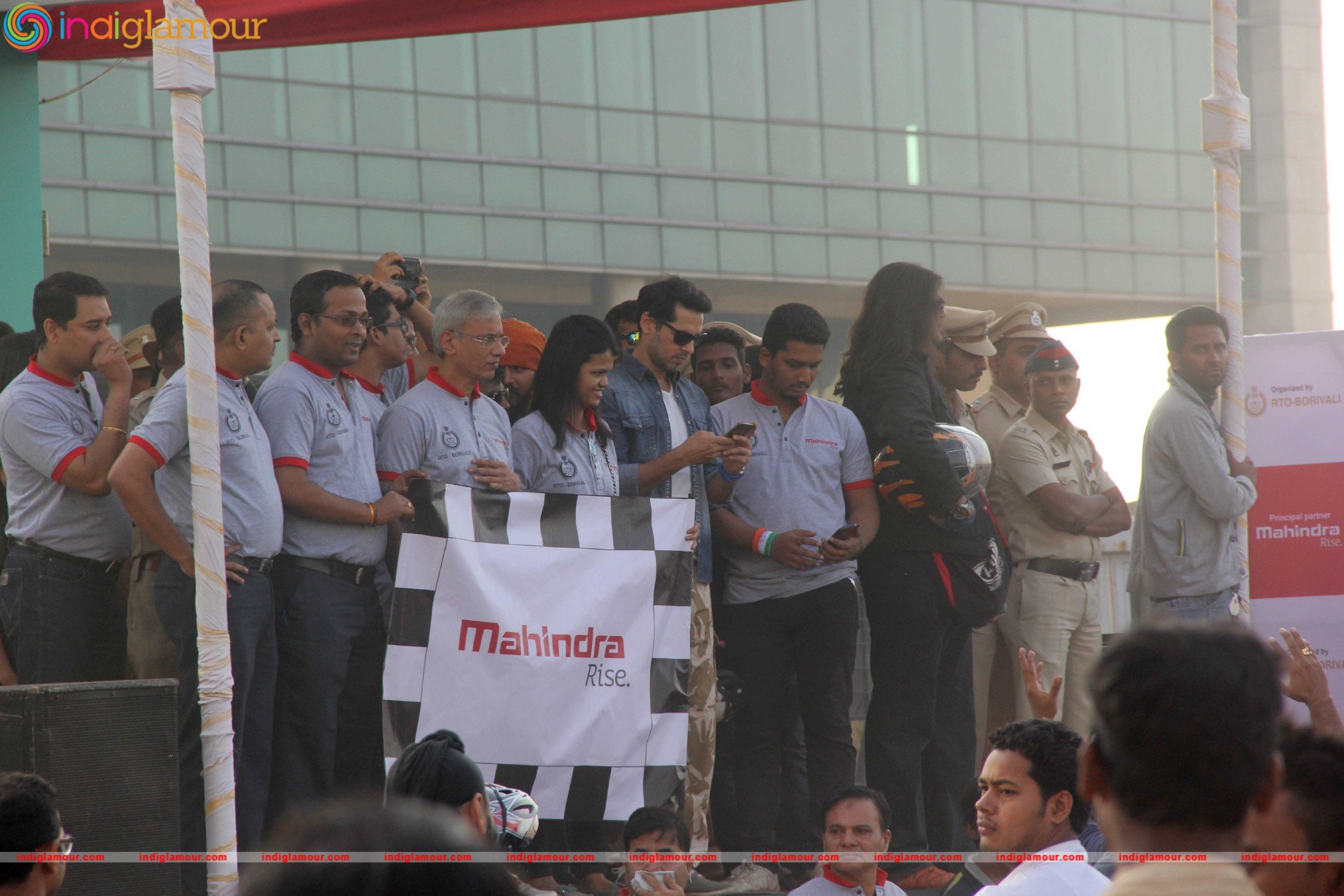 Dino Morea and Rannvijay Singh at Ride for Safety Campaign 2016 Event hd photo