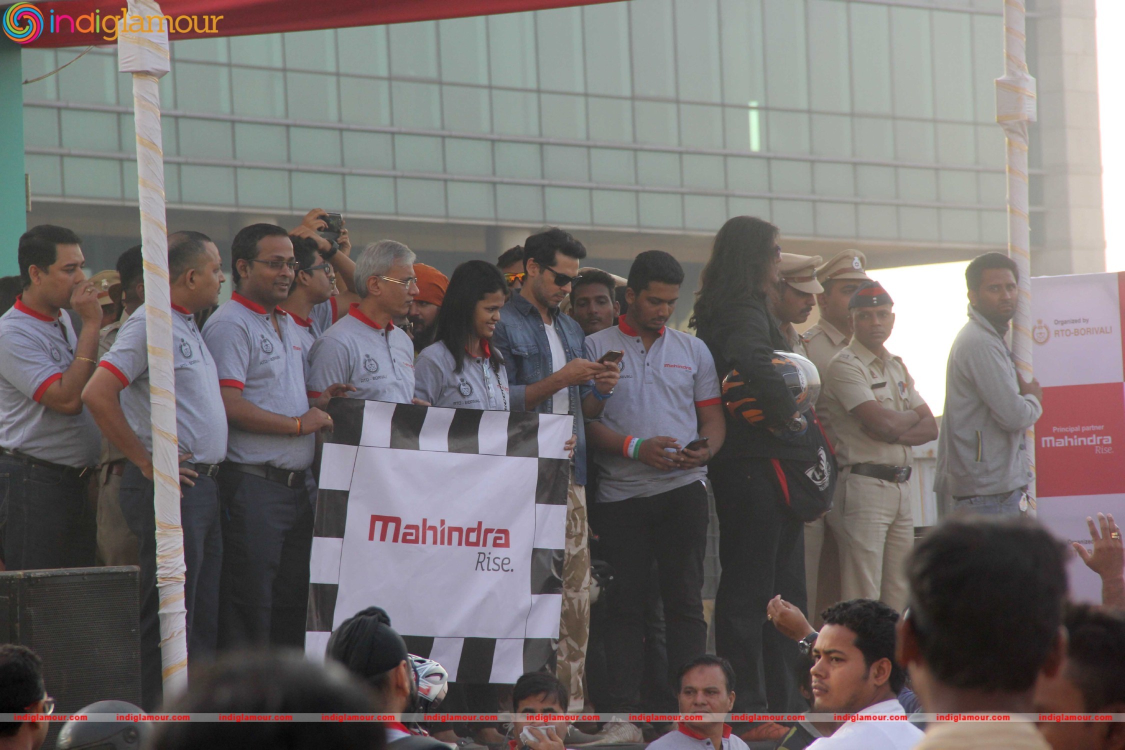 Dino Morea and Rannvijay Singh at Ride for Safety Campaign 2016 Event hd photo