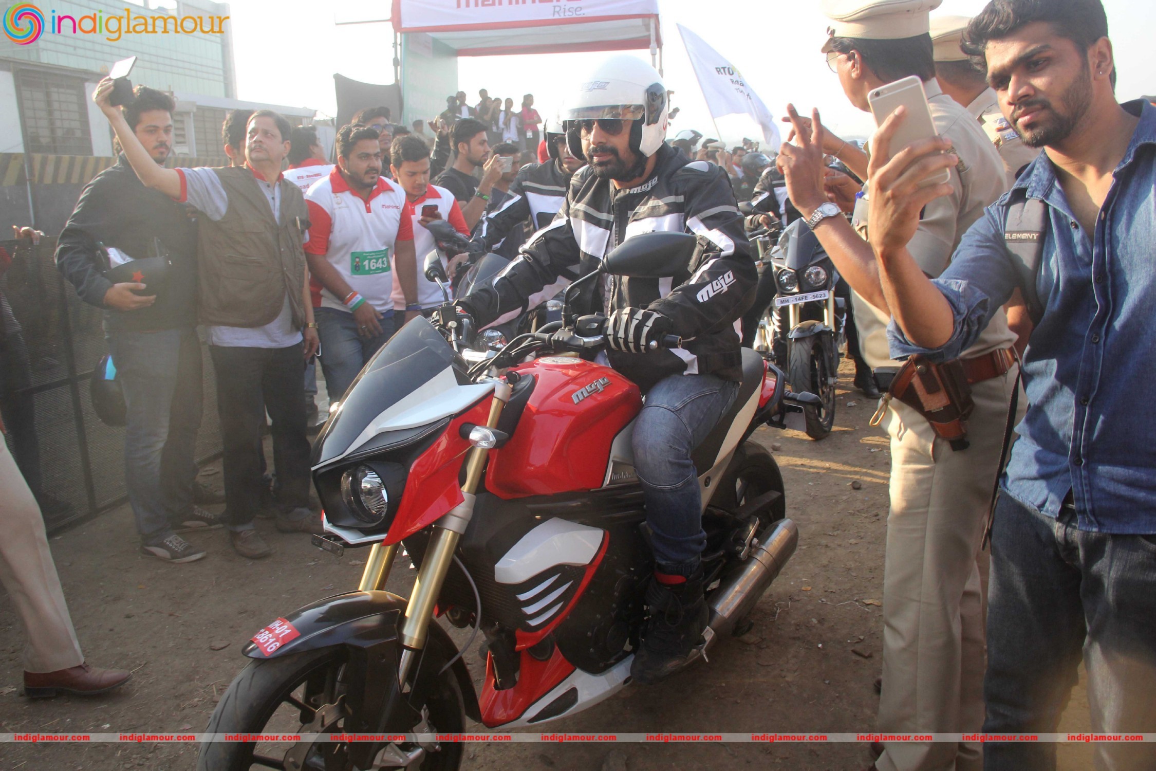 Dino Morea and Rannvijay Singh at Ride for Safety Campaign 2016 Event hd photo