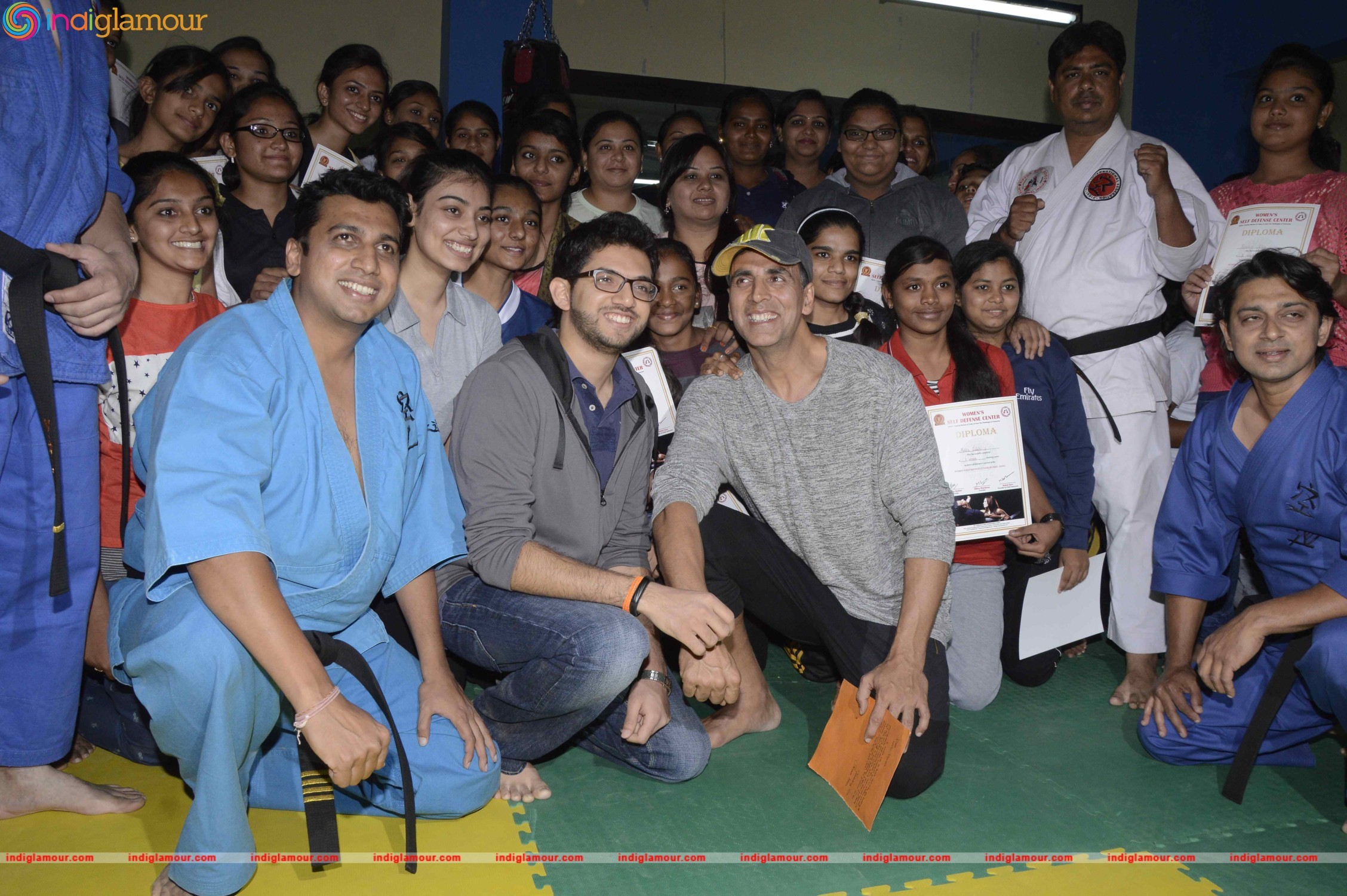 Akshay Kumar,Aditya Thackeray Attend Graduation Ceremony of Womens Self Defense Center Event hd photo