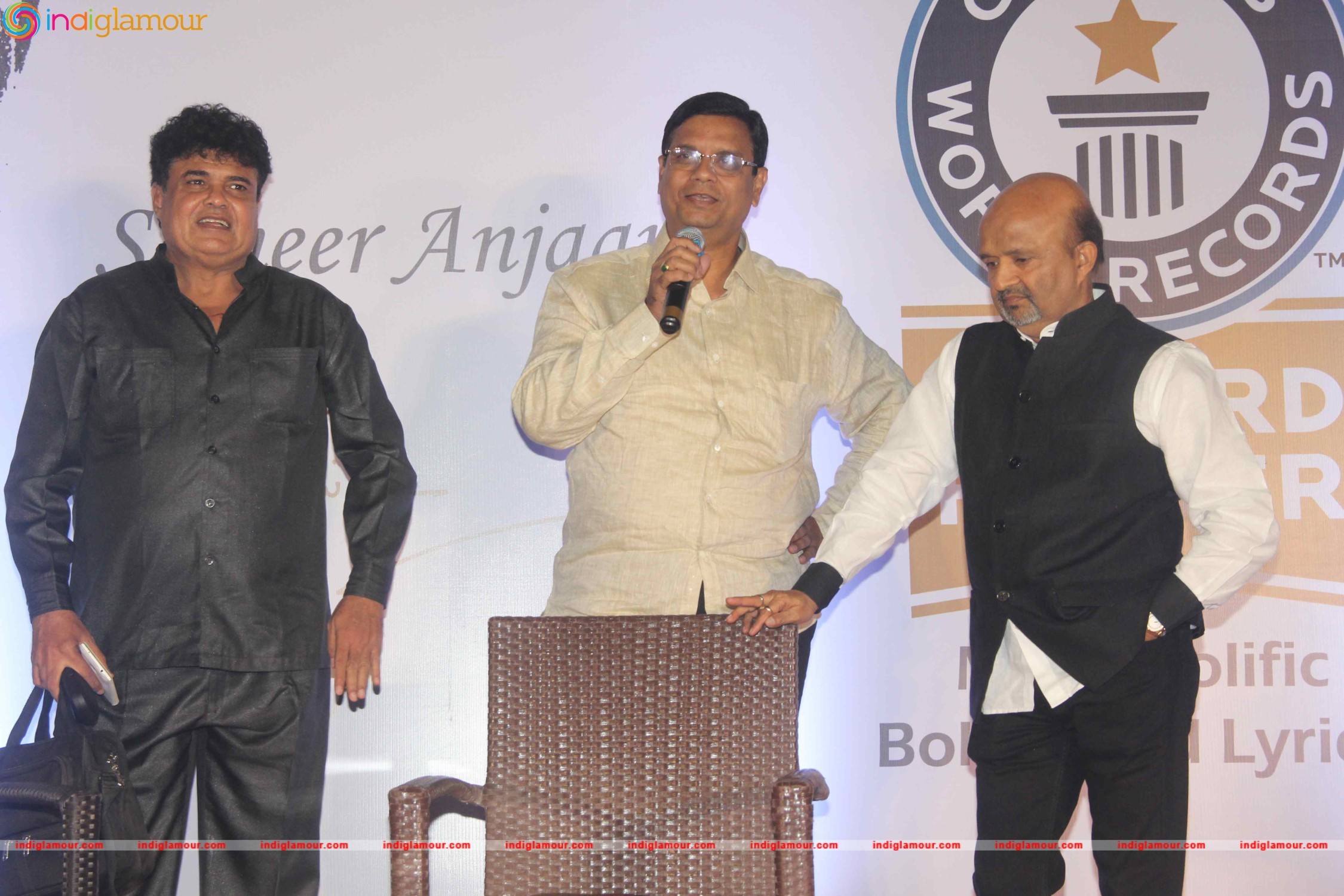 Sameer Anjan Got Genius World Records for Writing Maximum Number of Bollywood Songs Event hd photo