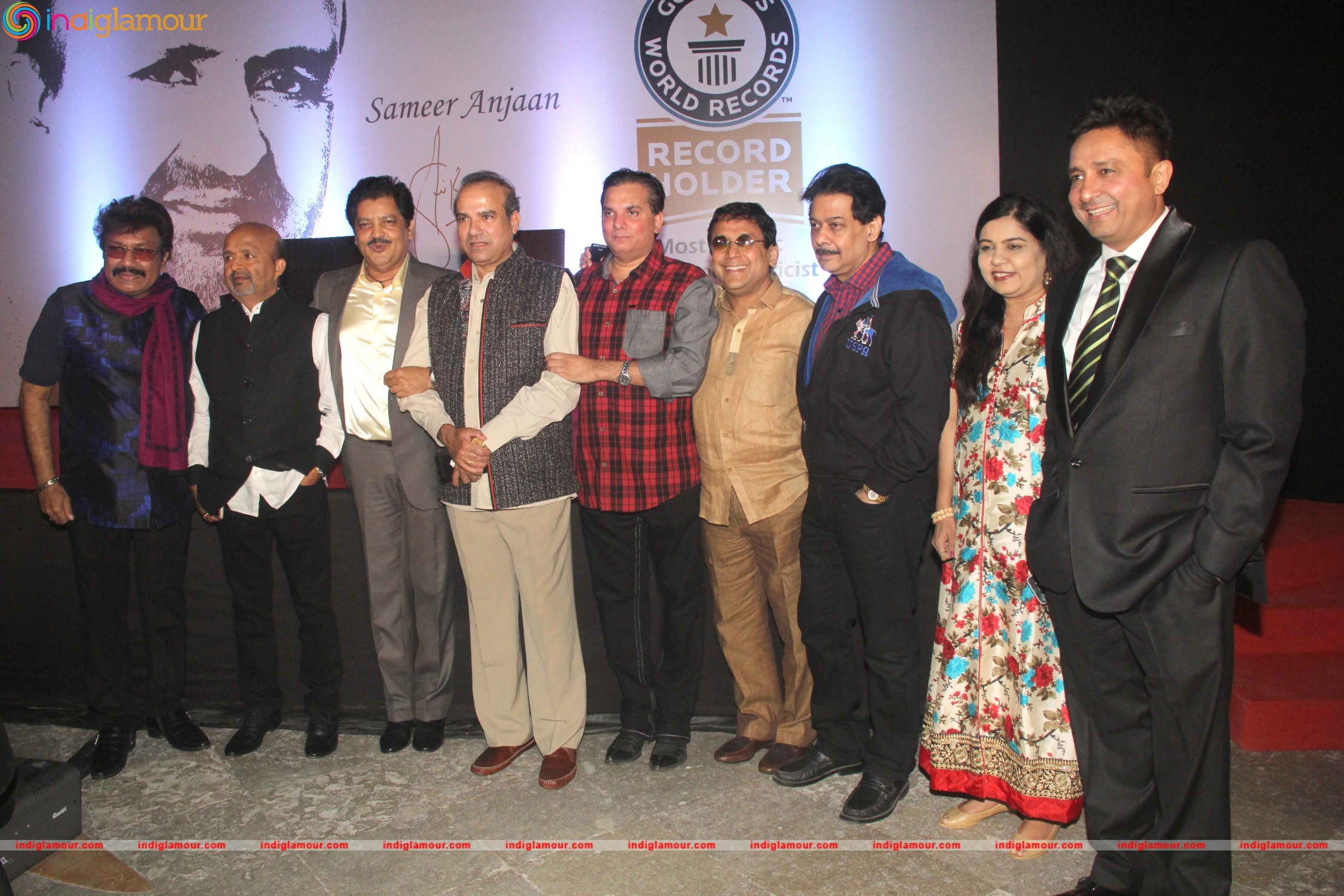 Sameer Anjan Got Genius World Records for Writing Maximum Number of Bollywood Songs Event hd photo