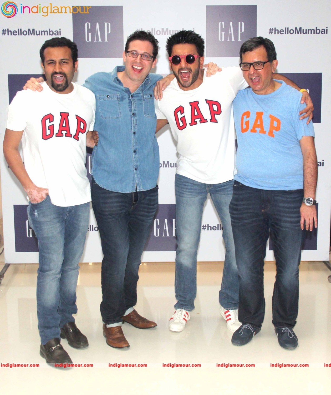 Bollywood Actor Ranveer Singh During the Launch Gap Store in Mumbai Event hd photo