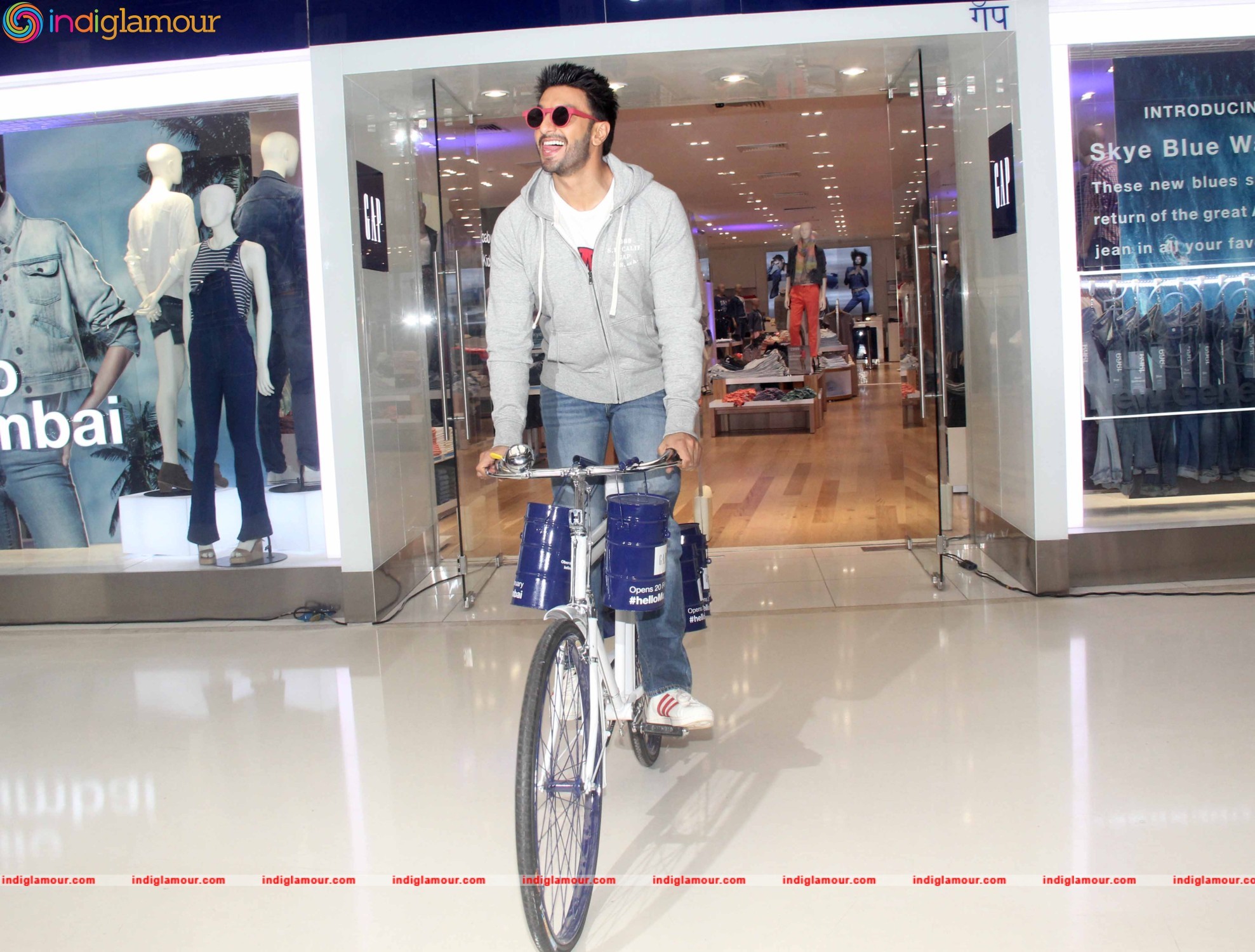 Bollywood Actor Ranveer Singh During the Launch Gap Store in Mumbai Event hd photo