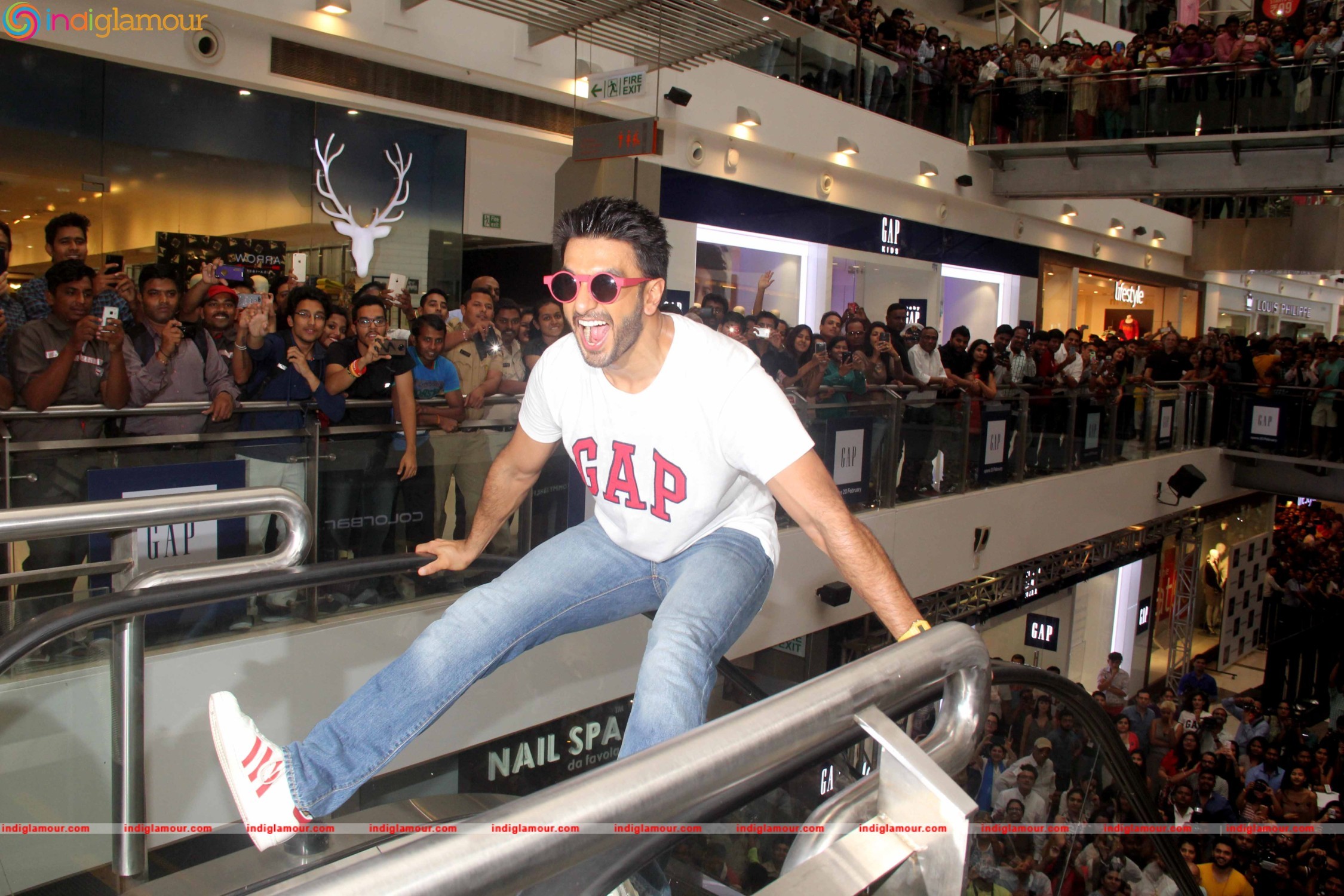 Bollywood Actor Ranveer Singh During the Launch Gap Store in Mumbai Event hd photo
