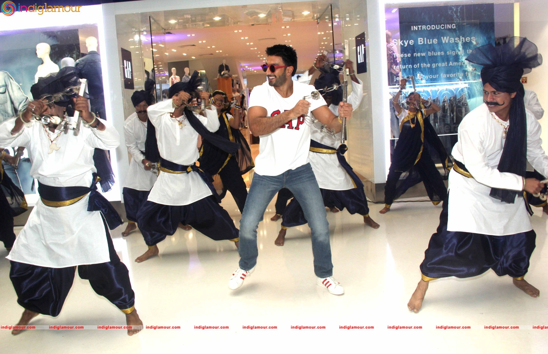 Bollywood Actor Ranveer Singh During the Launch Gap Store in Mumbai Event hd photo
