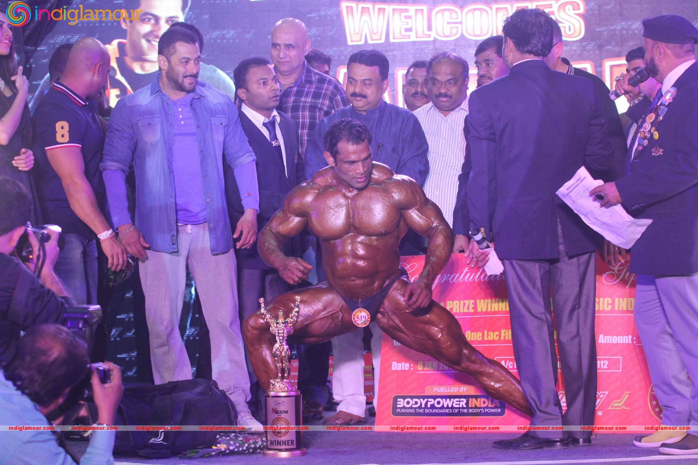 Salman Khan Attends Specially disabled Athletes, Body Building Competition Event hd photo