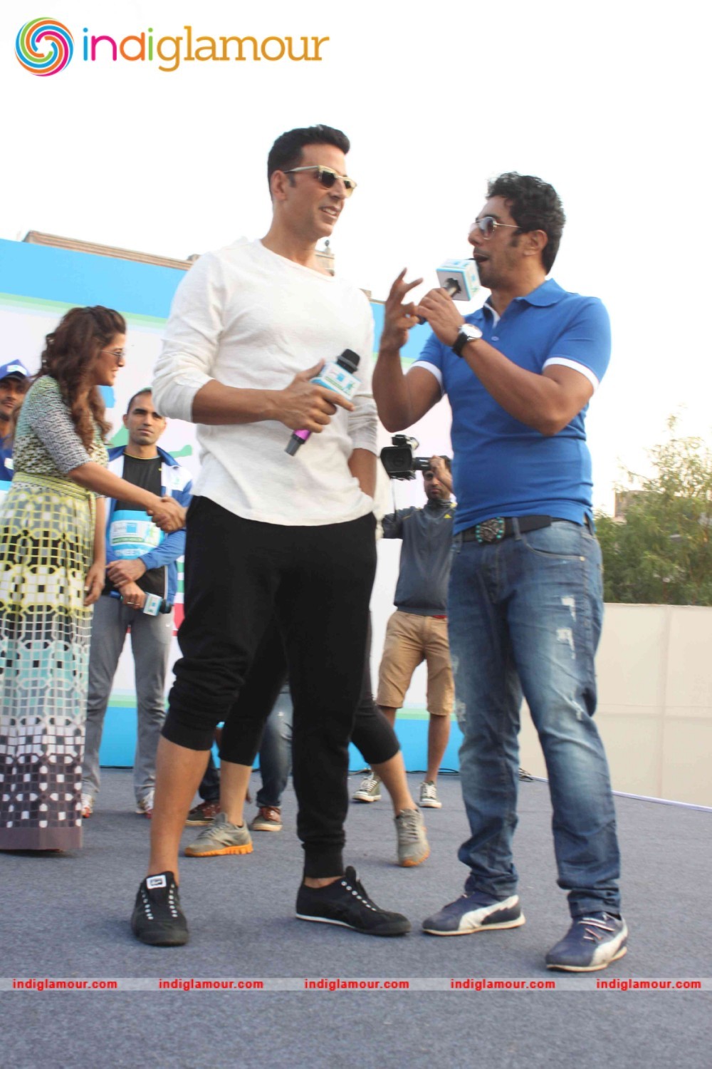 Akshay Kumar and Nimrat Kaur at 4th Max Bupa Walk for Health Event hd photo