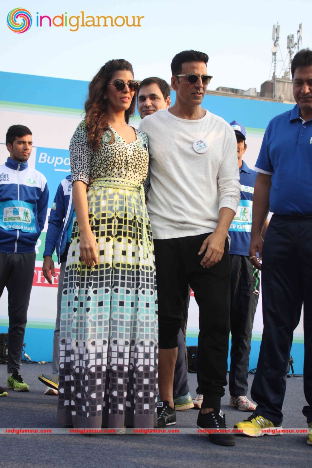 Akshay Kumar and Nimrat Kaur at 4th Max Bupa Walk for Health Event hd photo