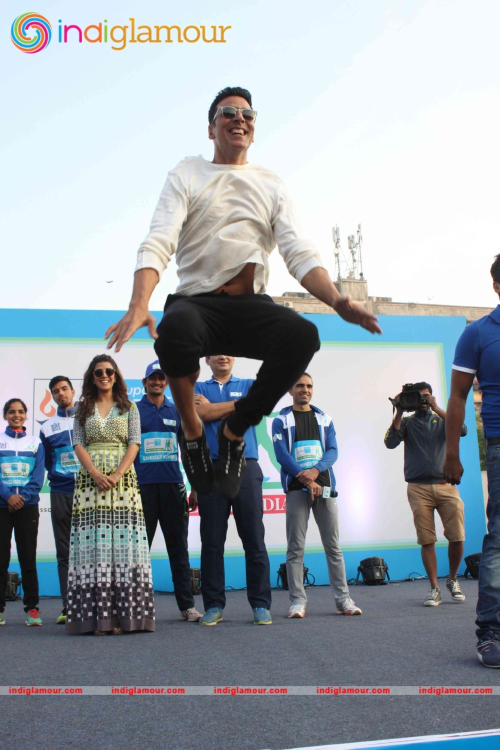 Akshay Kumar and Nimrat Kaur at 4th Max Bupa Walk for Health Event hd photo