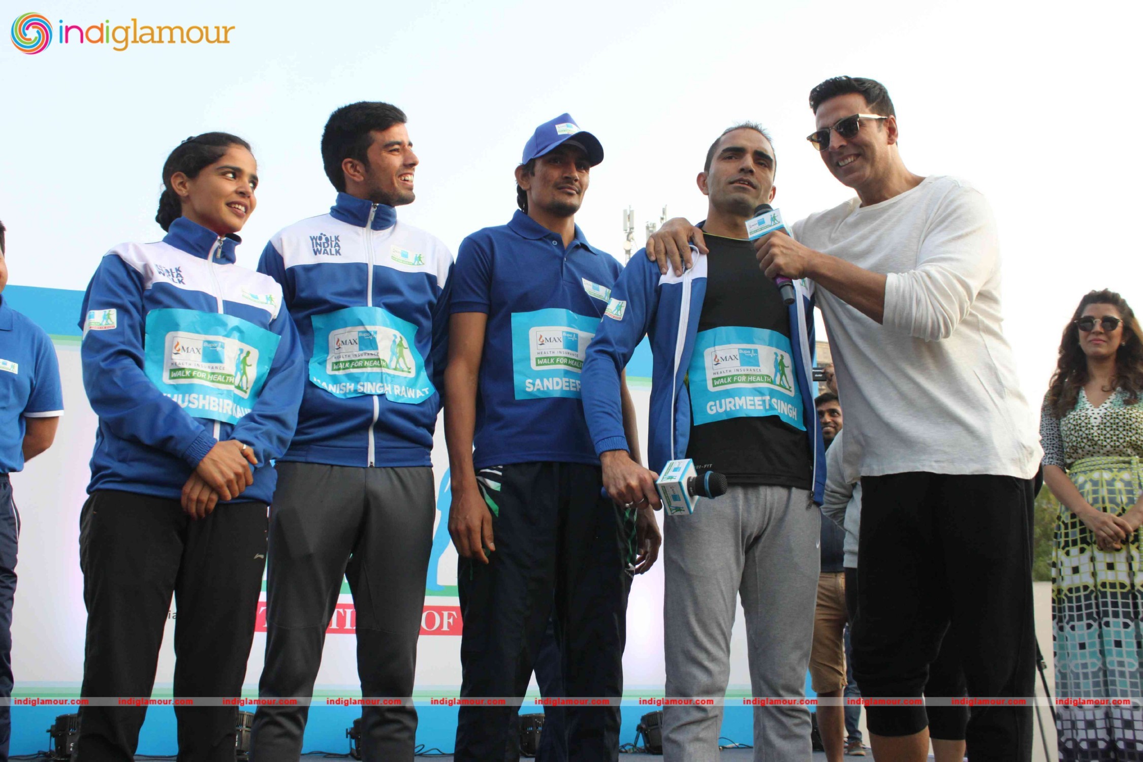 Akshay Kumar and Nimrat Kaur at 4th Max Bupa Walk for Health Event hd photo