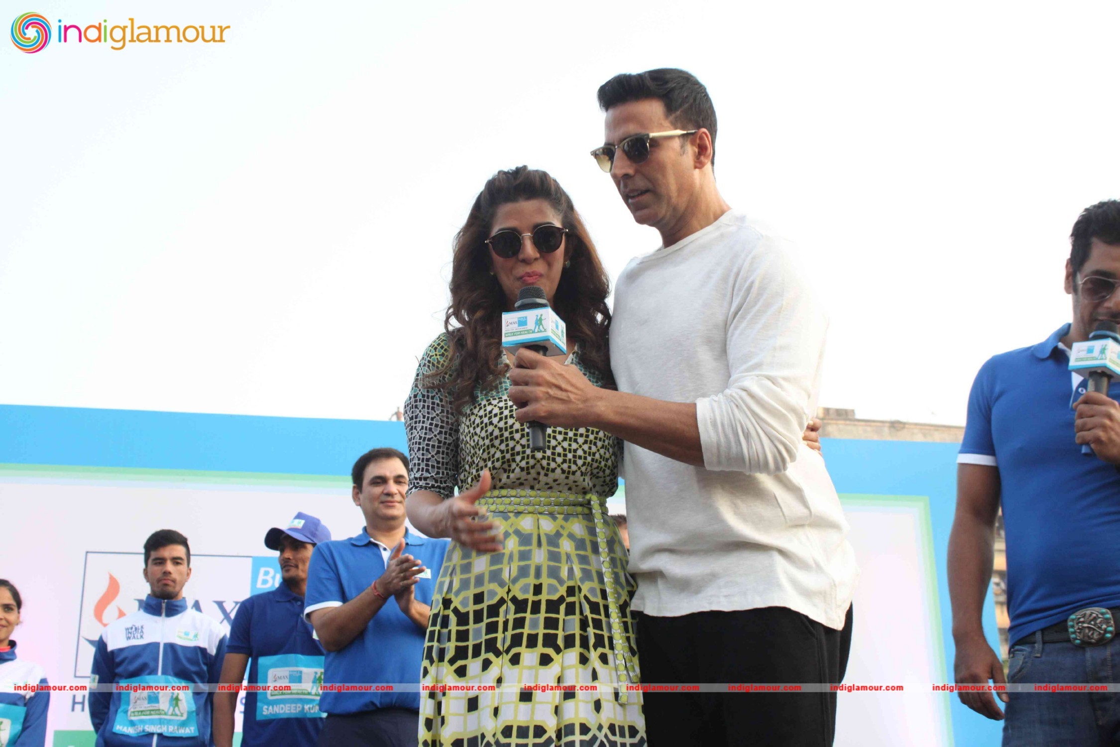 Akshay Kumar and Nimrat Kaur at 4th Max Bupa Walk for Health Event hd photo