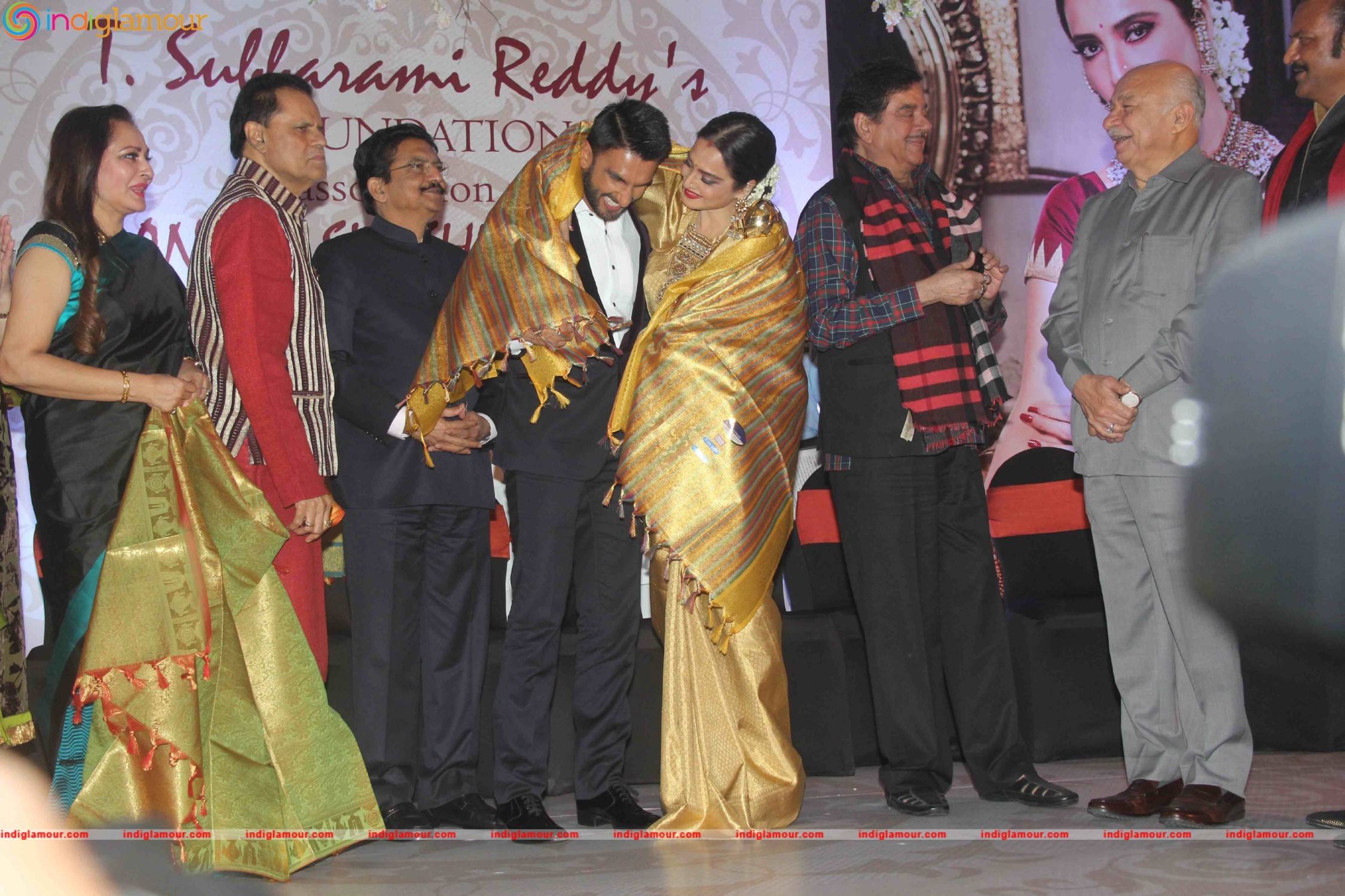 Rekha Conferred with 3rd National Yash Chopra Memorial Award Event Event hd photo