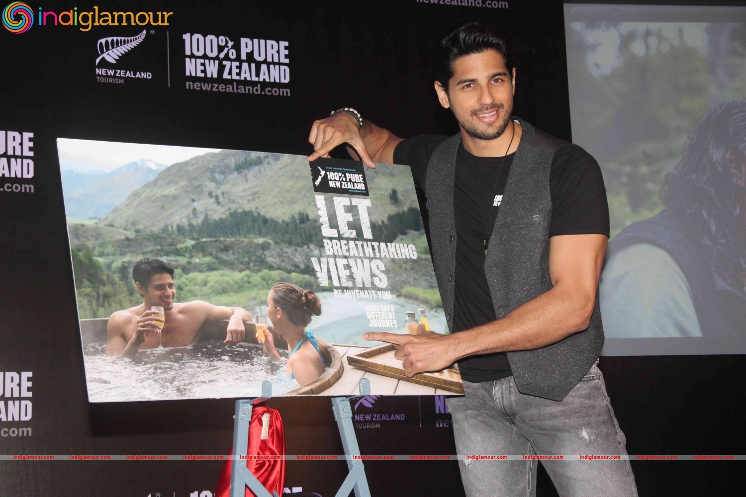 Sidharth Malhotra Unveils New Campaign for New Zealand Tourism Event hd photo