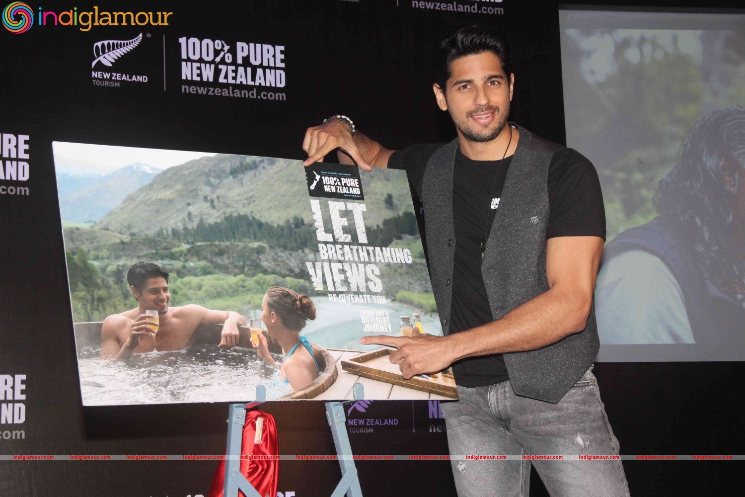 Sidharth Malhotra Unveils New Campaign for New Zealand Tourism Event hd photo