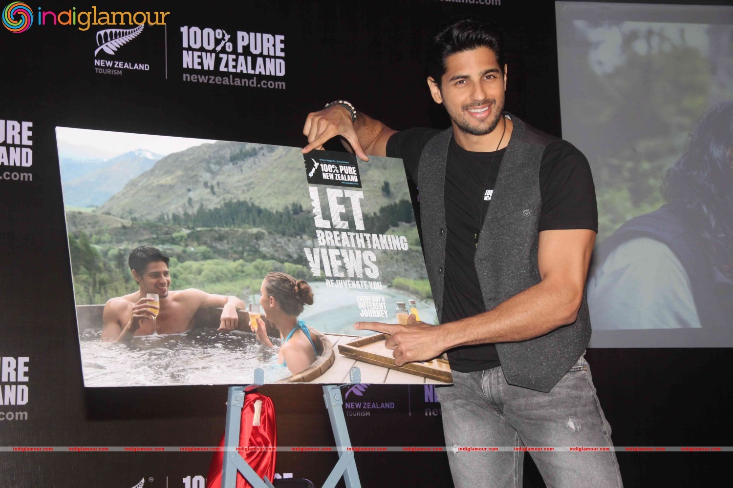 Sidharth Malhotra Unveils New Campaign for New Zealand Tourism Event hd photo