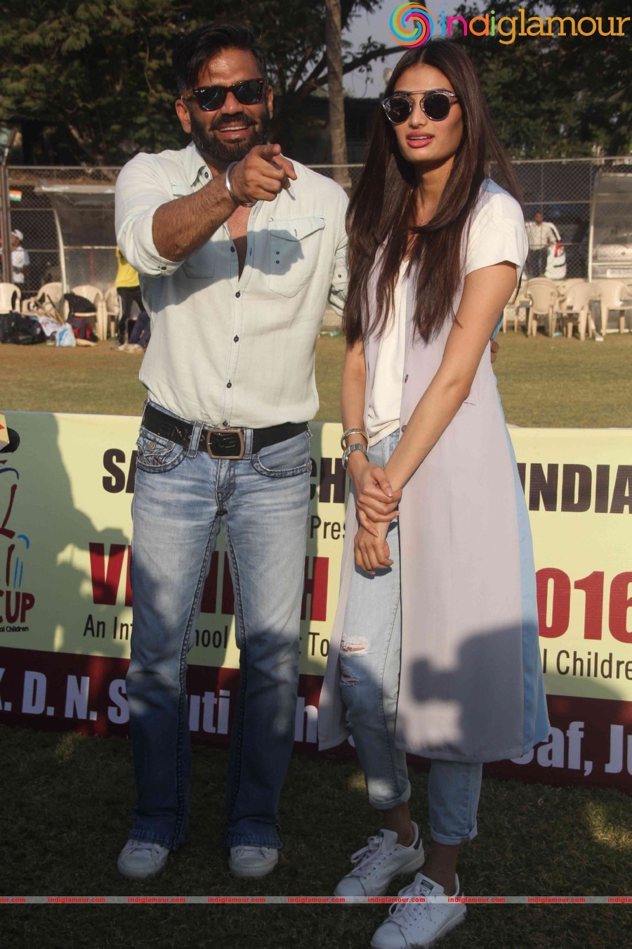 Suniel Shetty, Athiya participate Vishesh Cup Cricket Match Event hd photo