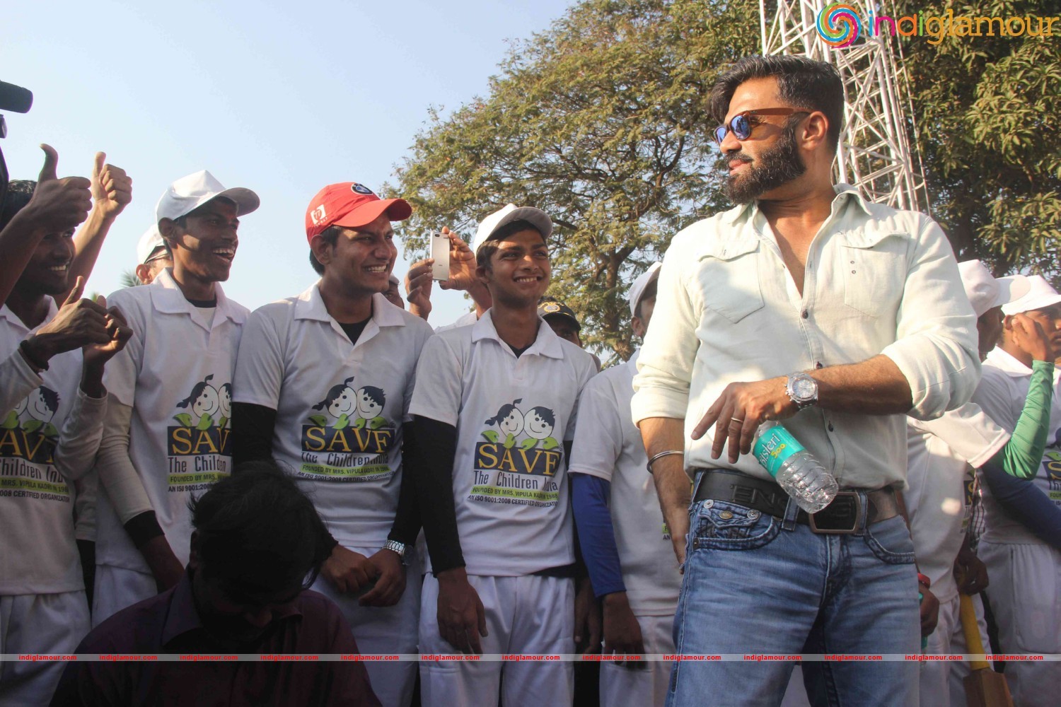 Suniel Shetty, Athiya participate Vishesh Cup Cricket Match Event hd photo