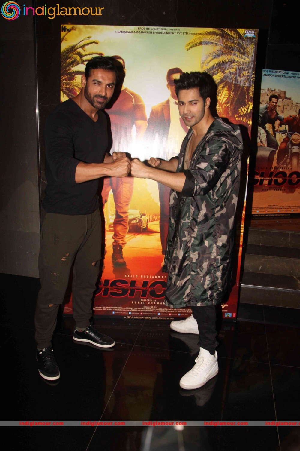 John Abraham and Varun Dhawan Interact with their Fans Event hd photo
