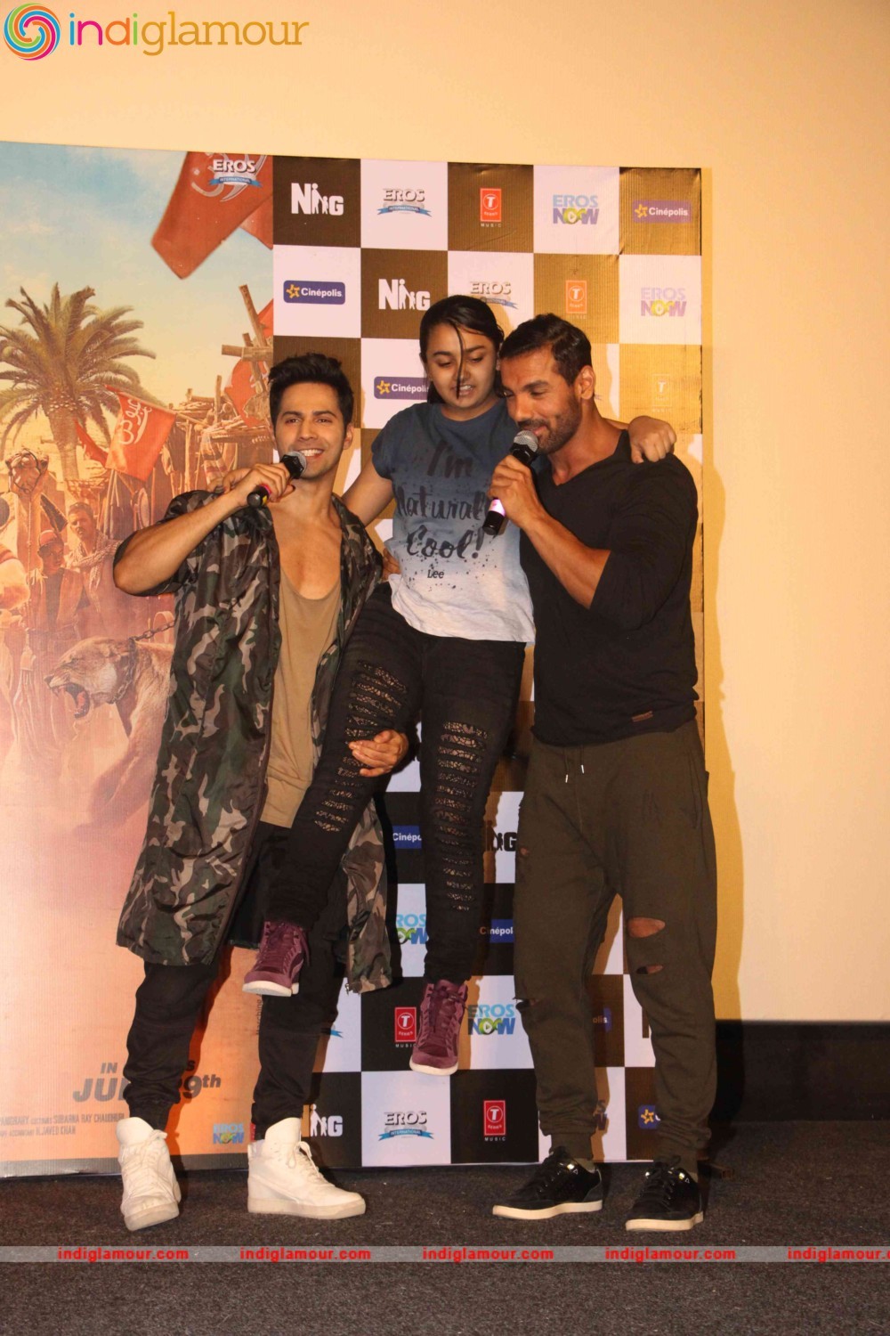 John Abraham and Varun Dhawan Interact with their Fans Event hd photo