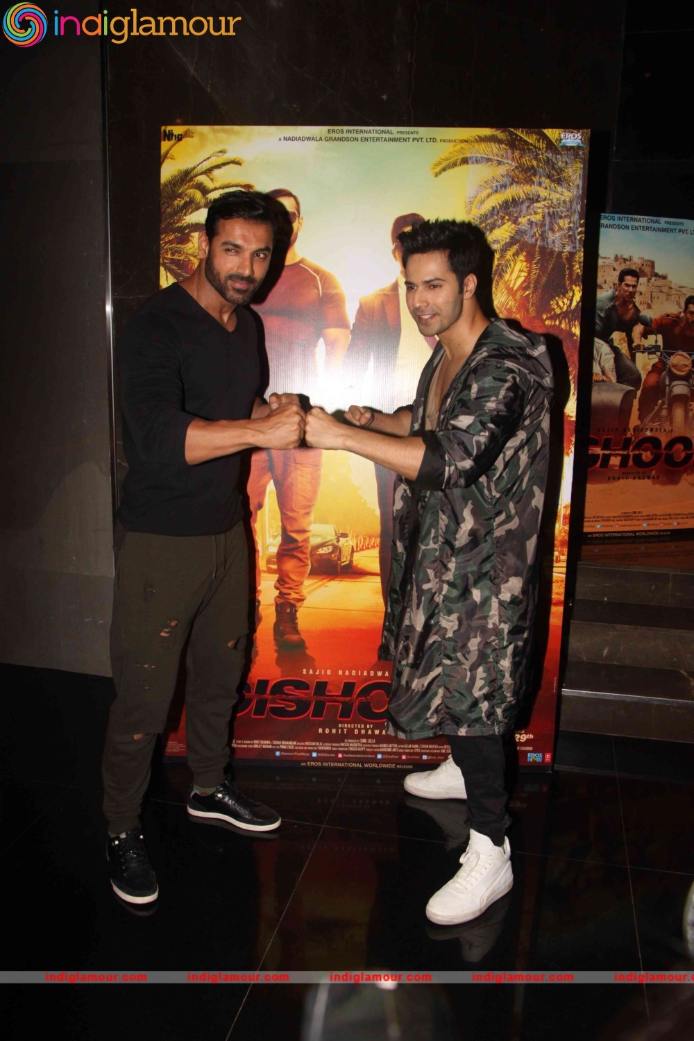 John Abraham and Varun Dhawan Interact with their Fans Event hd photo