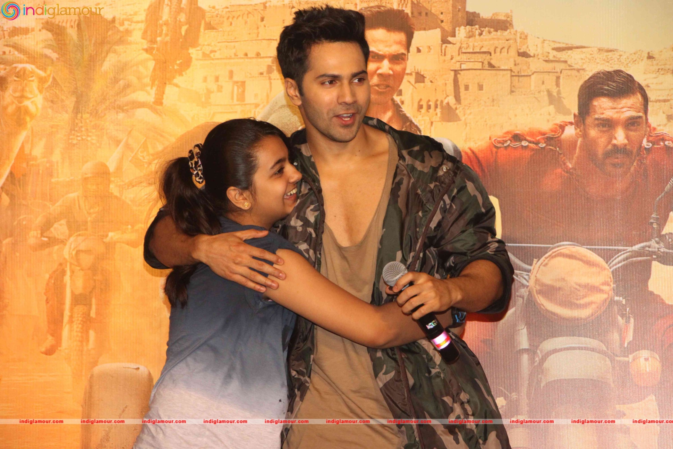 John Abraham and Varun Dhawan Interact with their Fans Event hd photo