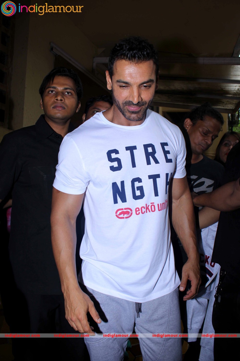 Varun Dhawan and John Abraham at Gold Gym Event hd photo