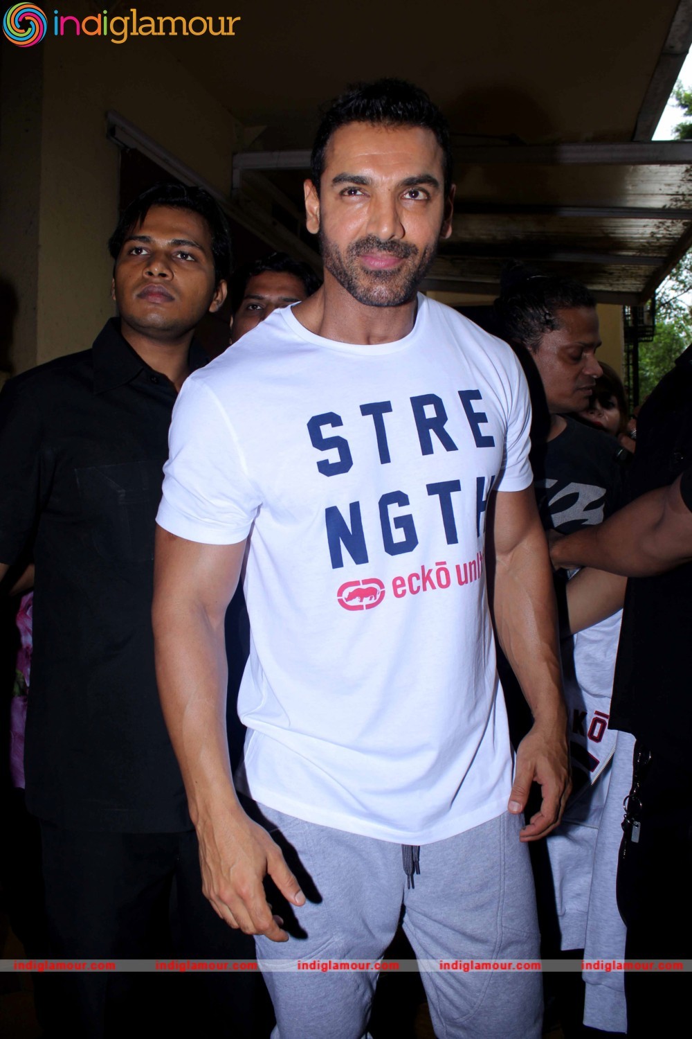 Varun Dhawan and John Abraham at Gold Gym Event hd photo