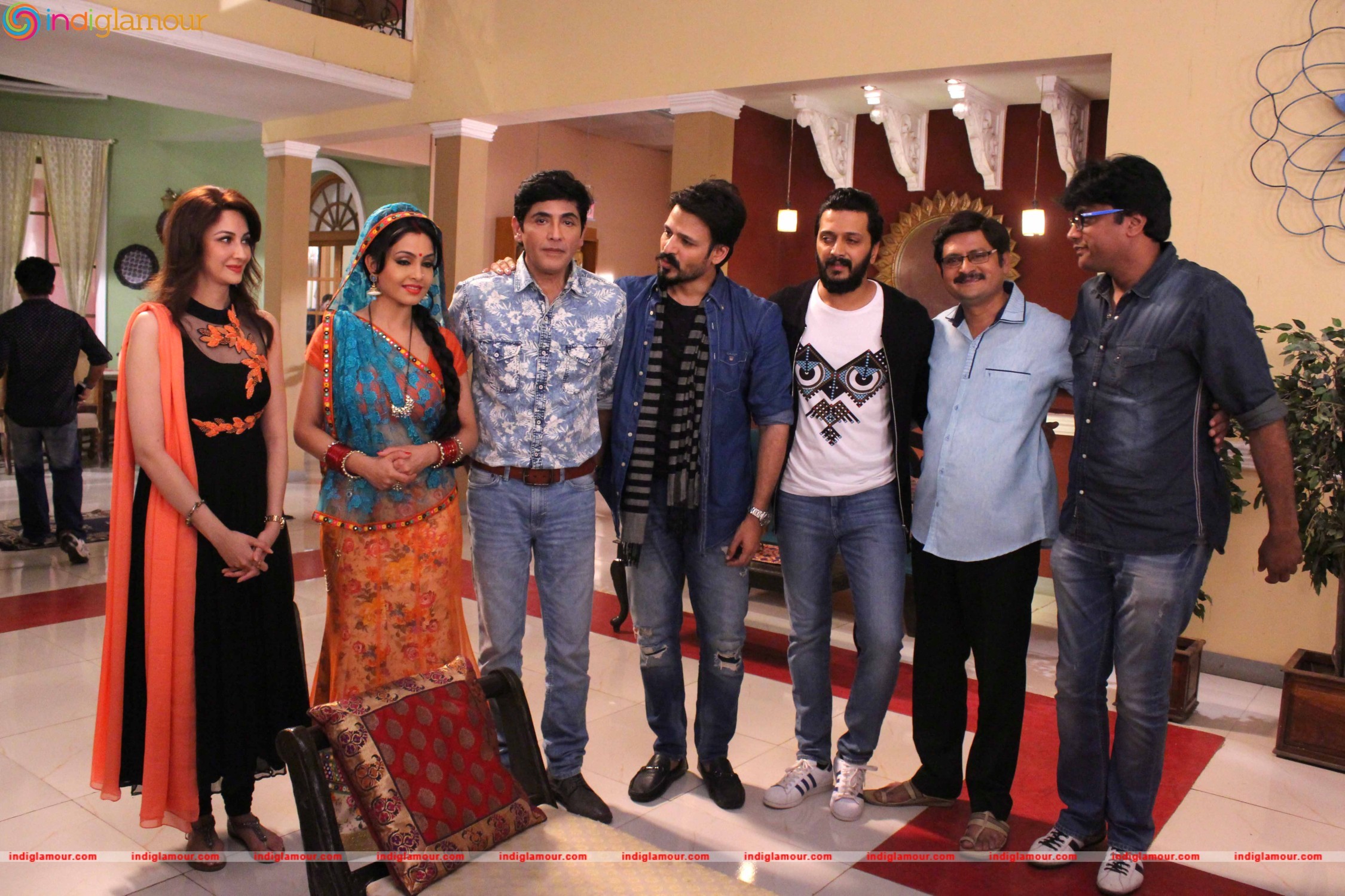 Promotion of Film Great Grand Masti 3 On the Sets Serial Bhabi Ji Ghar Par Hain Event hd photo