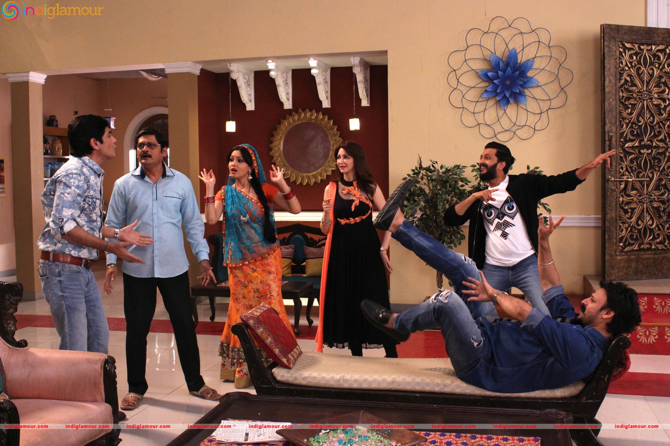 Promotion of Film Great Grand Masti 3 On the Sets Serial Bhabi Ji Ghar Par Hain Event hd photo