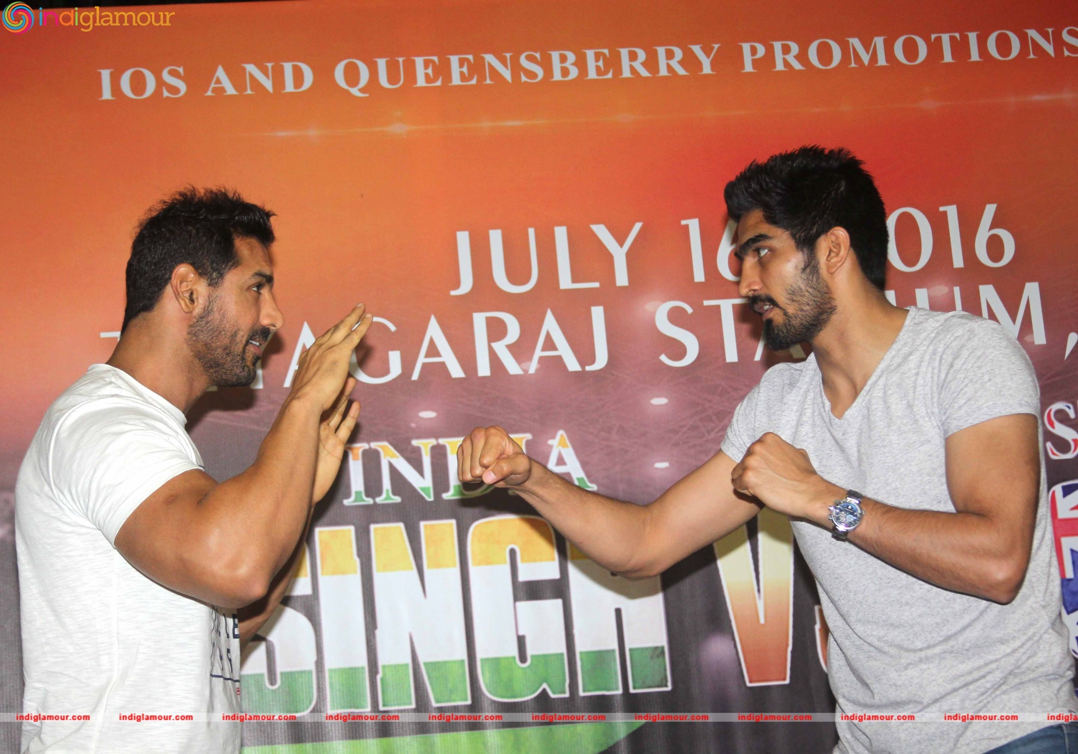 John Abraham Support Vijender Singh Fight Against Kerry Hope Event hd photo