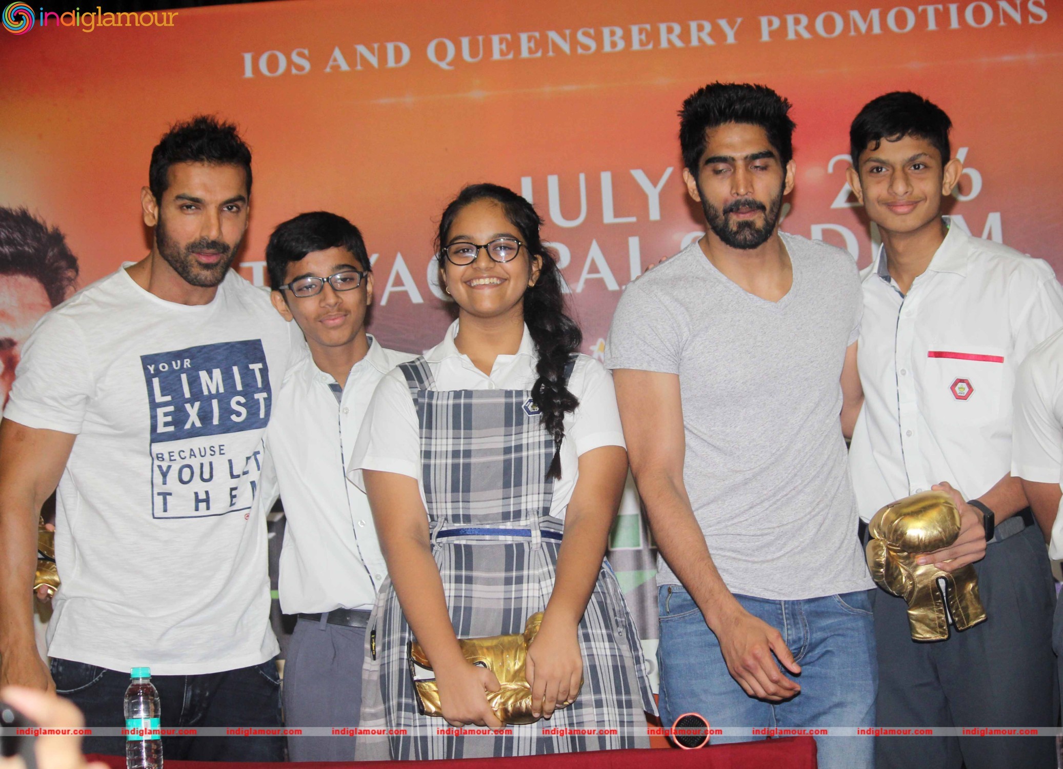 John Abraham Support Vijender Singh Fight Against Kerry Hope Event hd photo