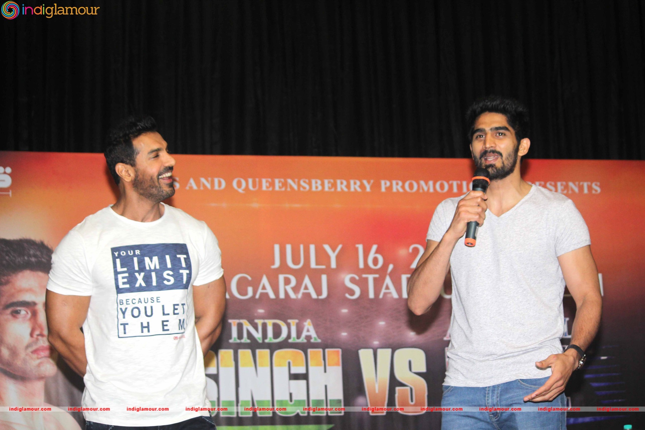 John Abraham Support Vijender Singh Fight Against Kerry Hope Event hd photo