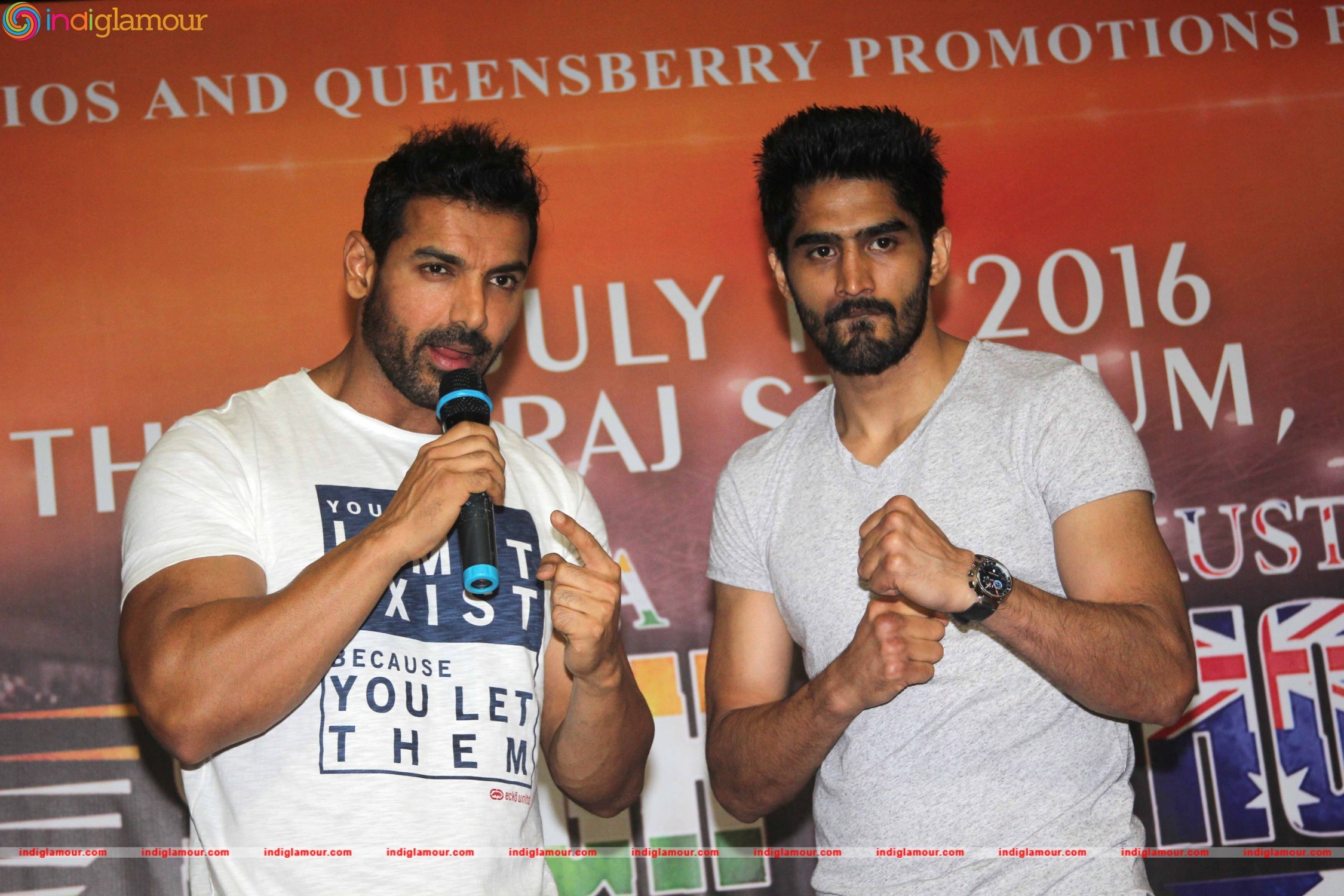 John Abraham Support Vijender Singh Fight Against Kerry Hope Event hd photo