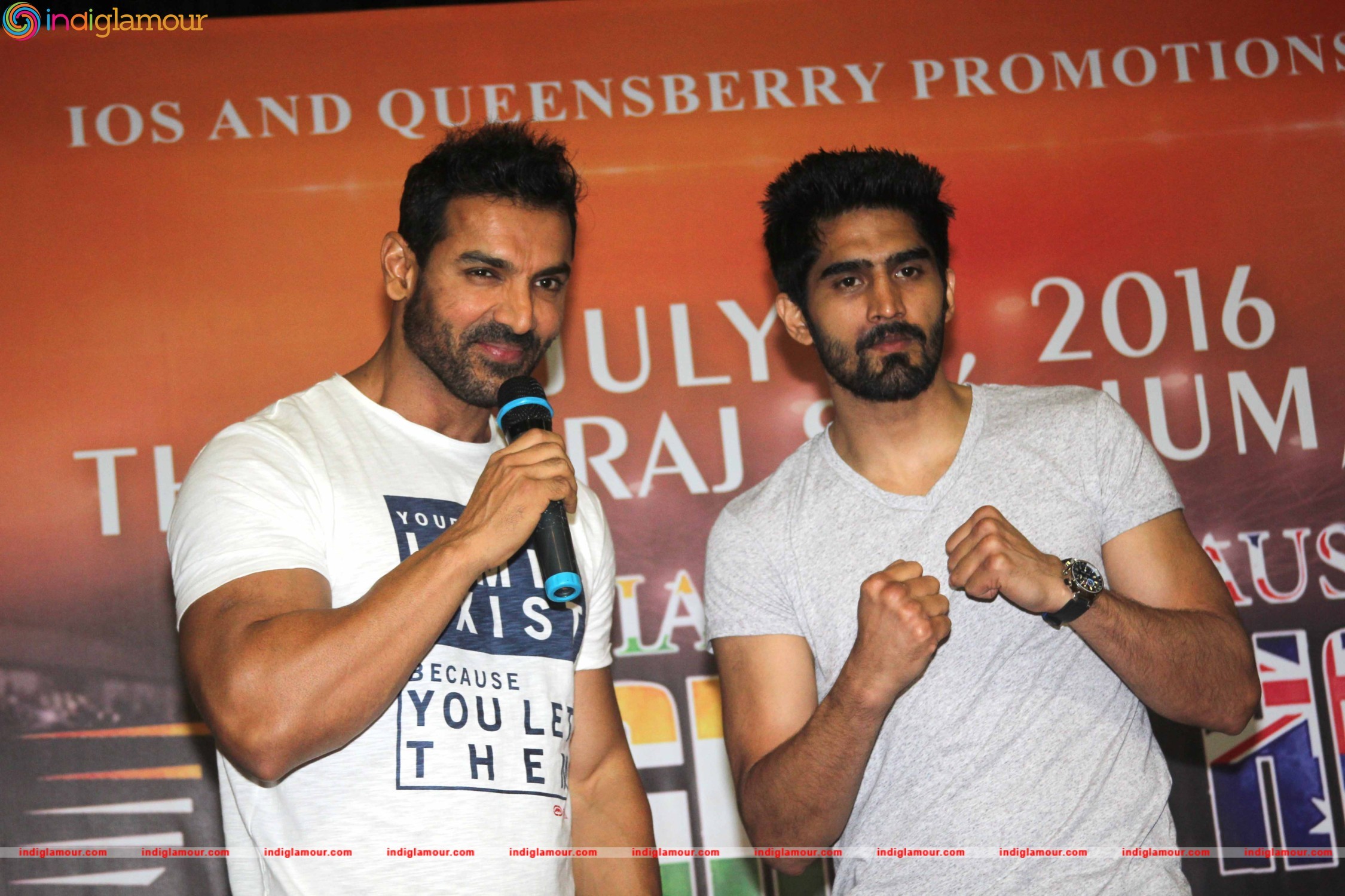 John Abraham Support Vijender Singh Fight Against Kerry Hope Event hd photo