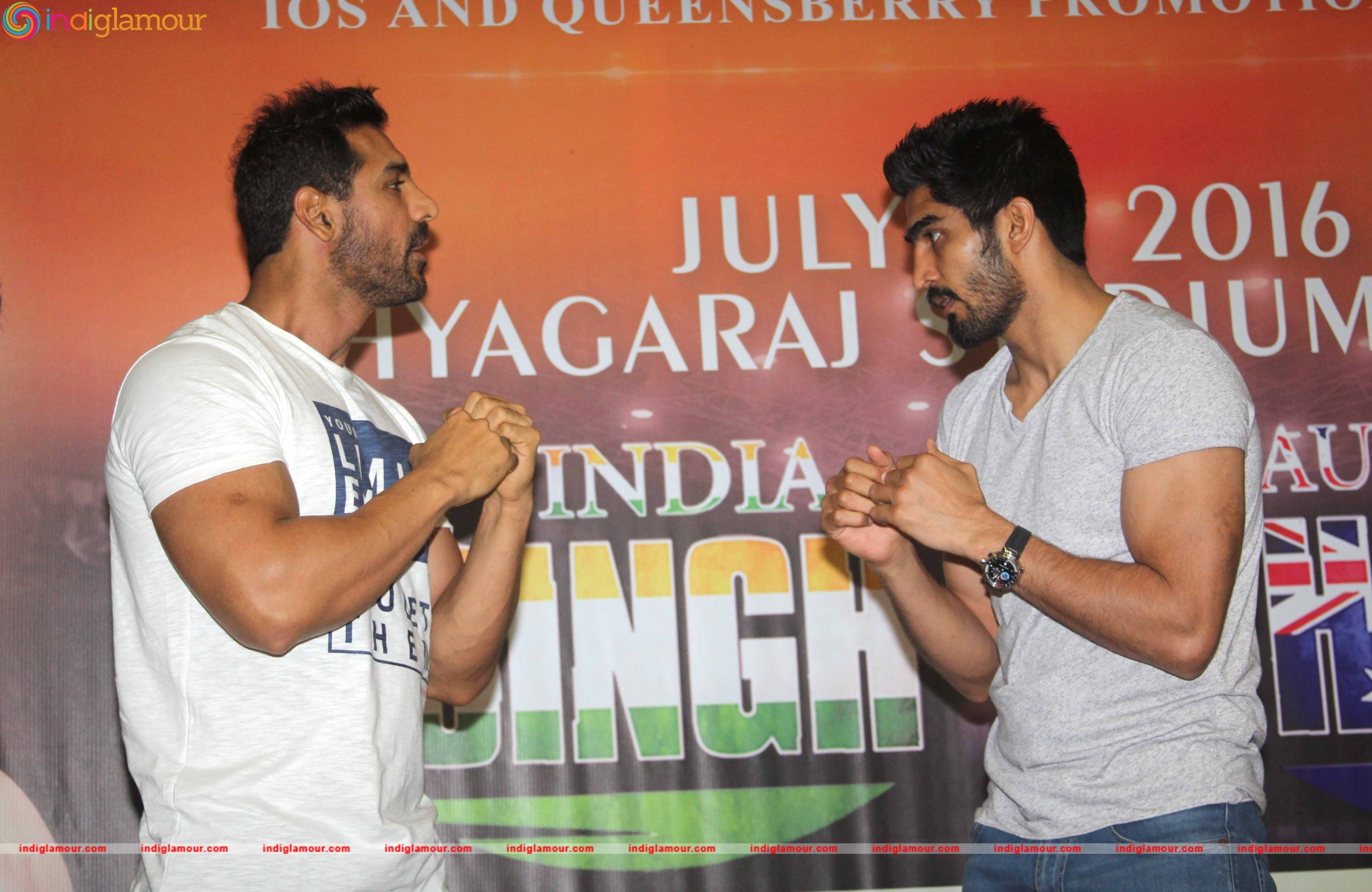 John Abraham Support Vijender Singh Fight Against Kerry Hope Event hd photo