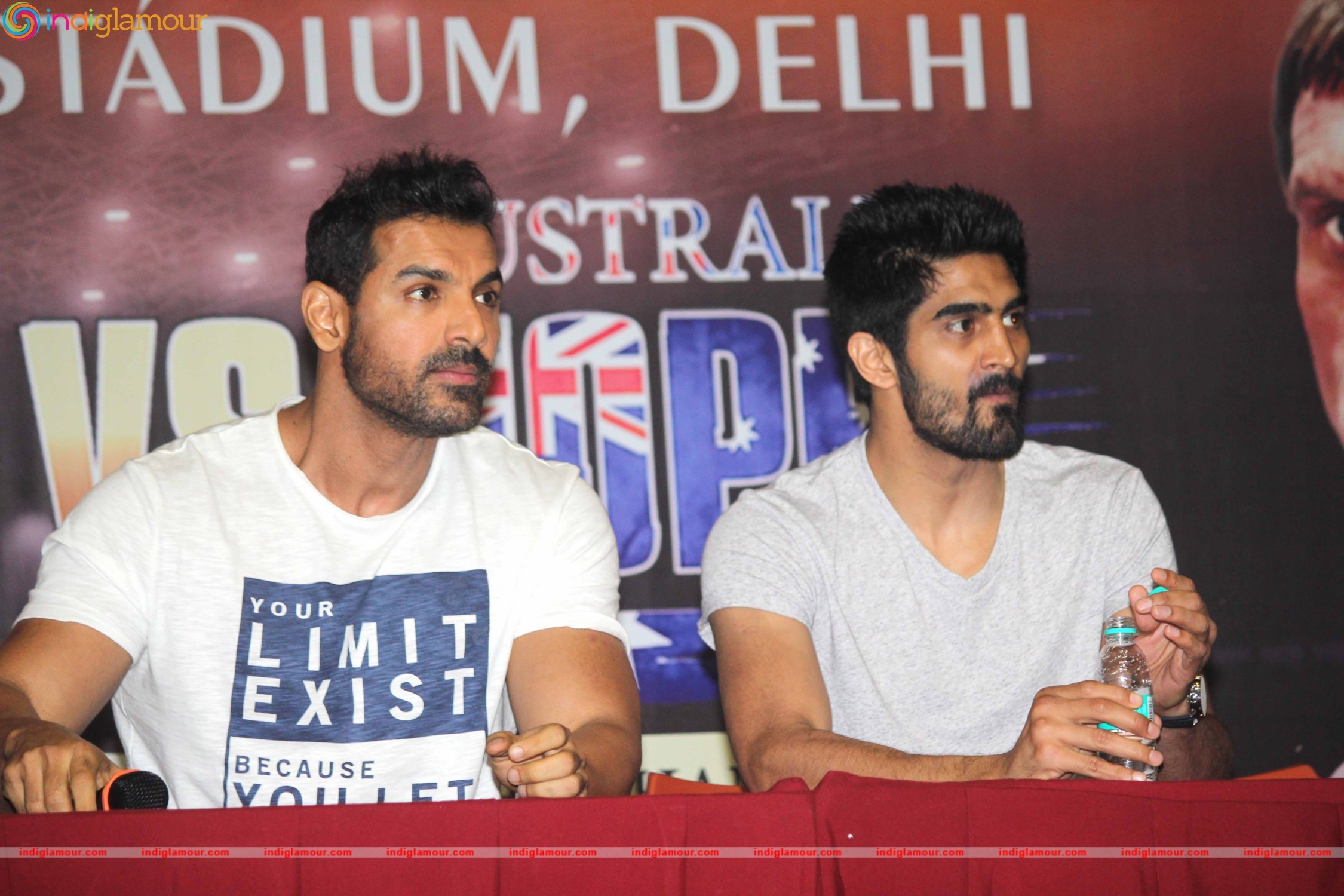 John Abraham Support Vijender Singh Fight Against Kerry Hope Event hd photo