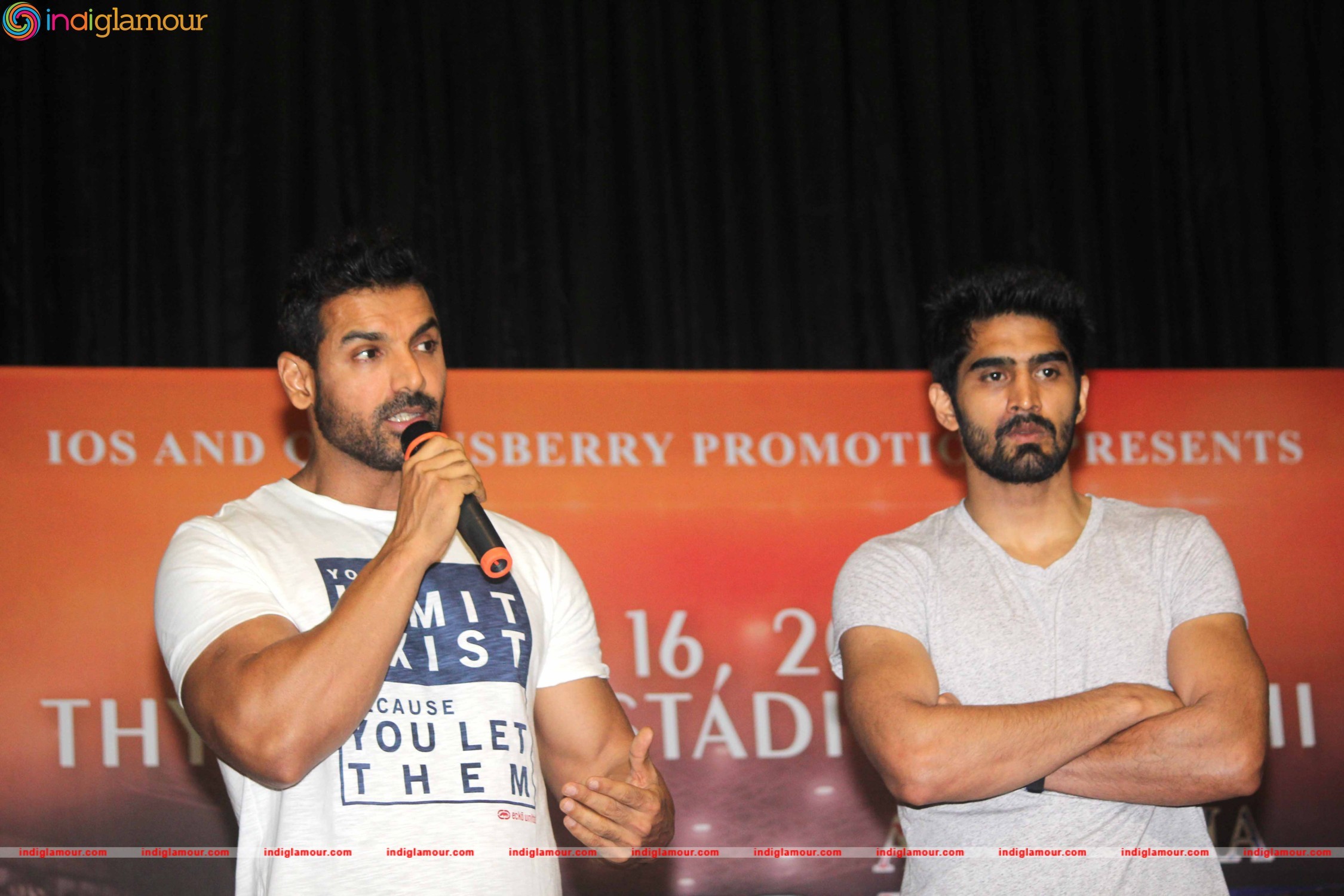John Abraham Support Vijender Singh Fight Against Kerry Hope Event hd photo