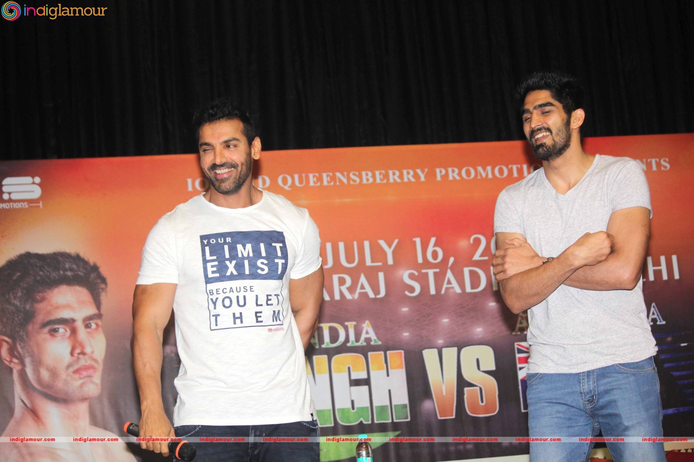 John Abraham Support Vijender Singh Fight Against Kerry Hope Event hd photo
