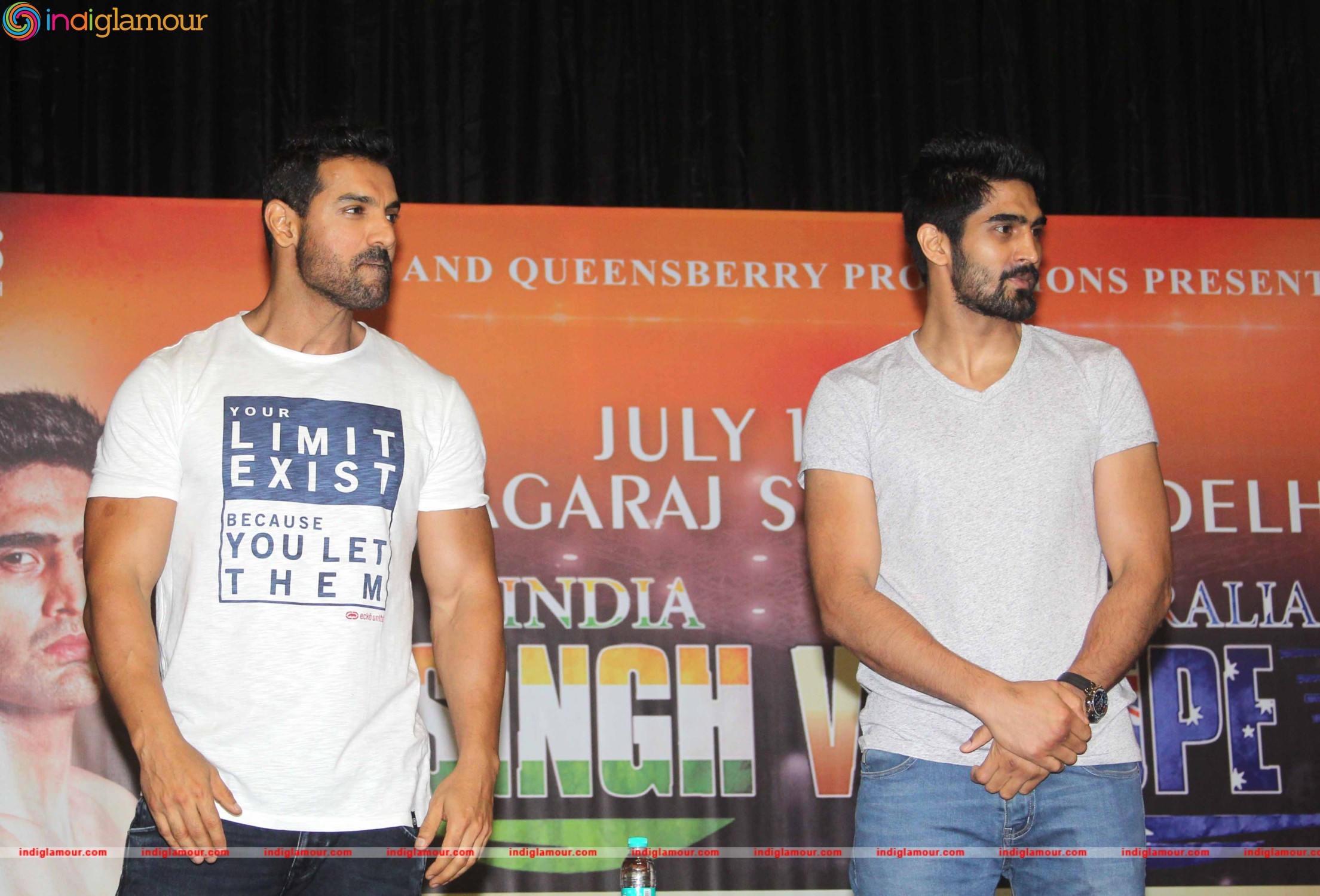 John Abraham Support Vijender Singh Fight Against Kerry Hope Event hd photo